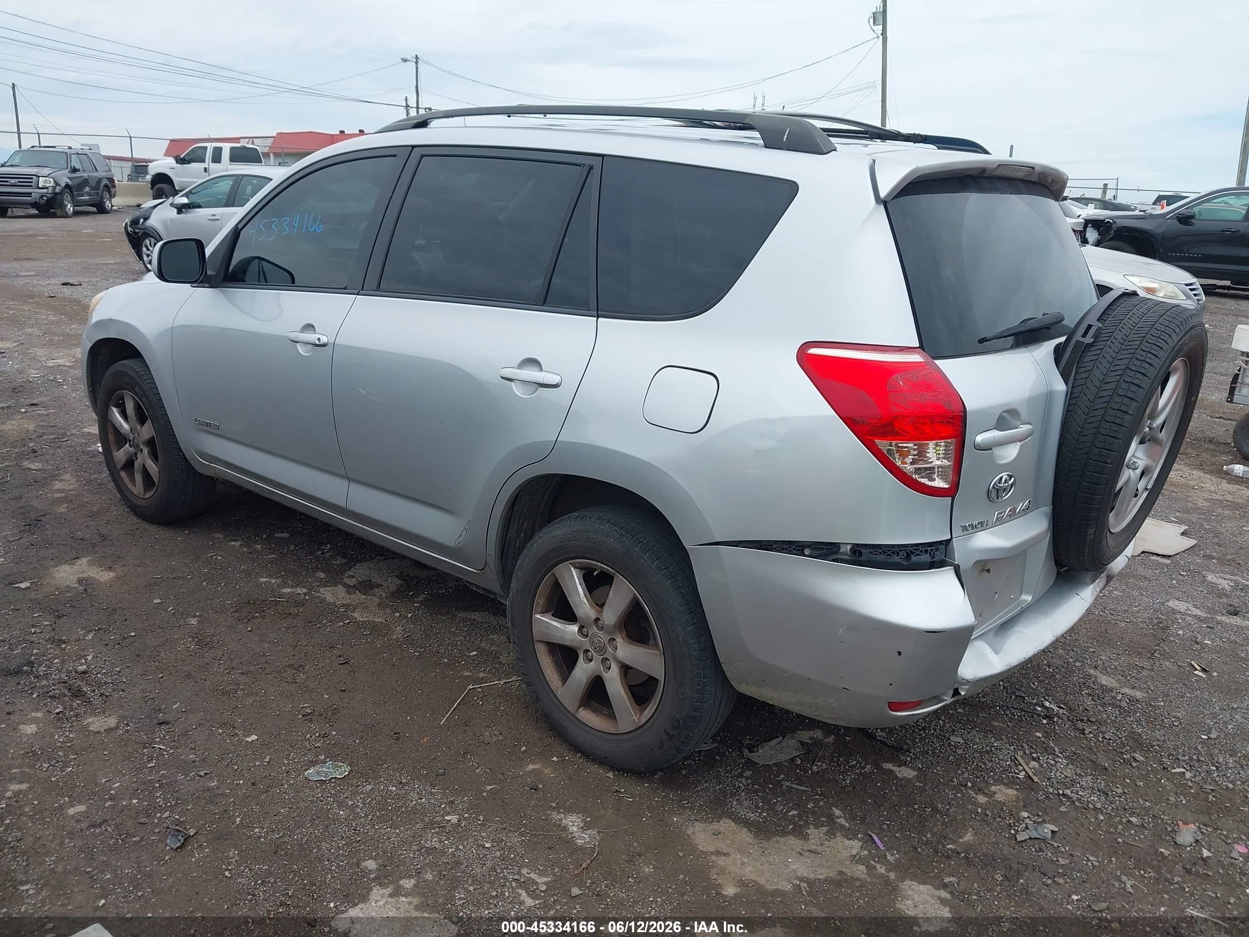2008 Toyota Rav4 Limited Silver vin: JTMZD31V785101252