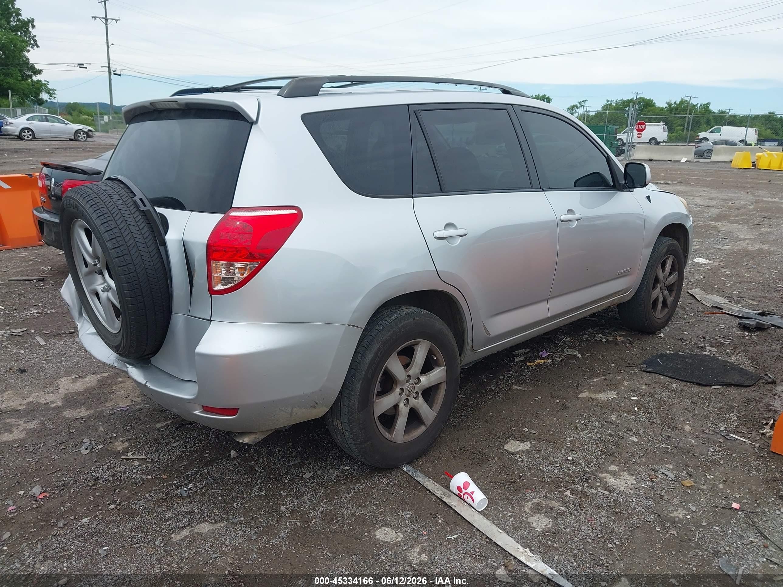 2008 Toyota Rav4 Limited Silver vin: JTMZD31V785101252