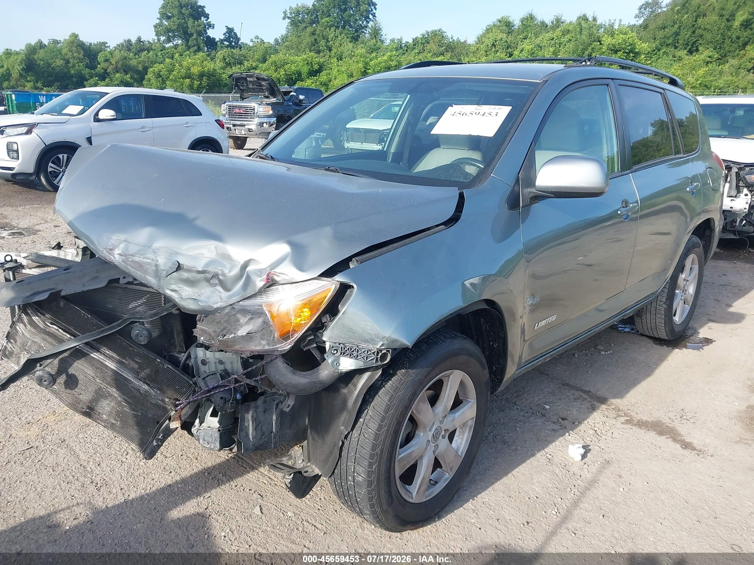 2008 Toyota Rav4 Limited Green vin: JTMZD31V786067677