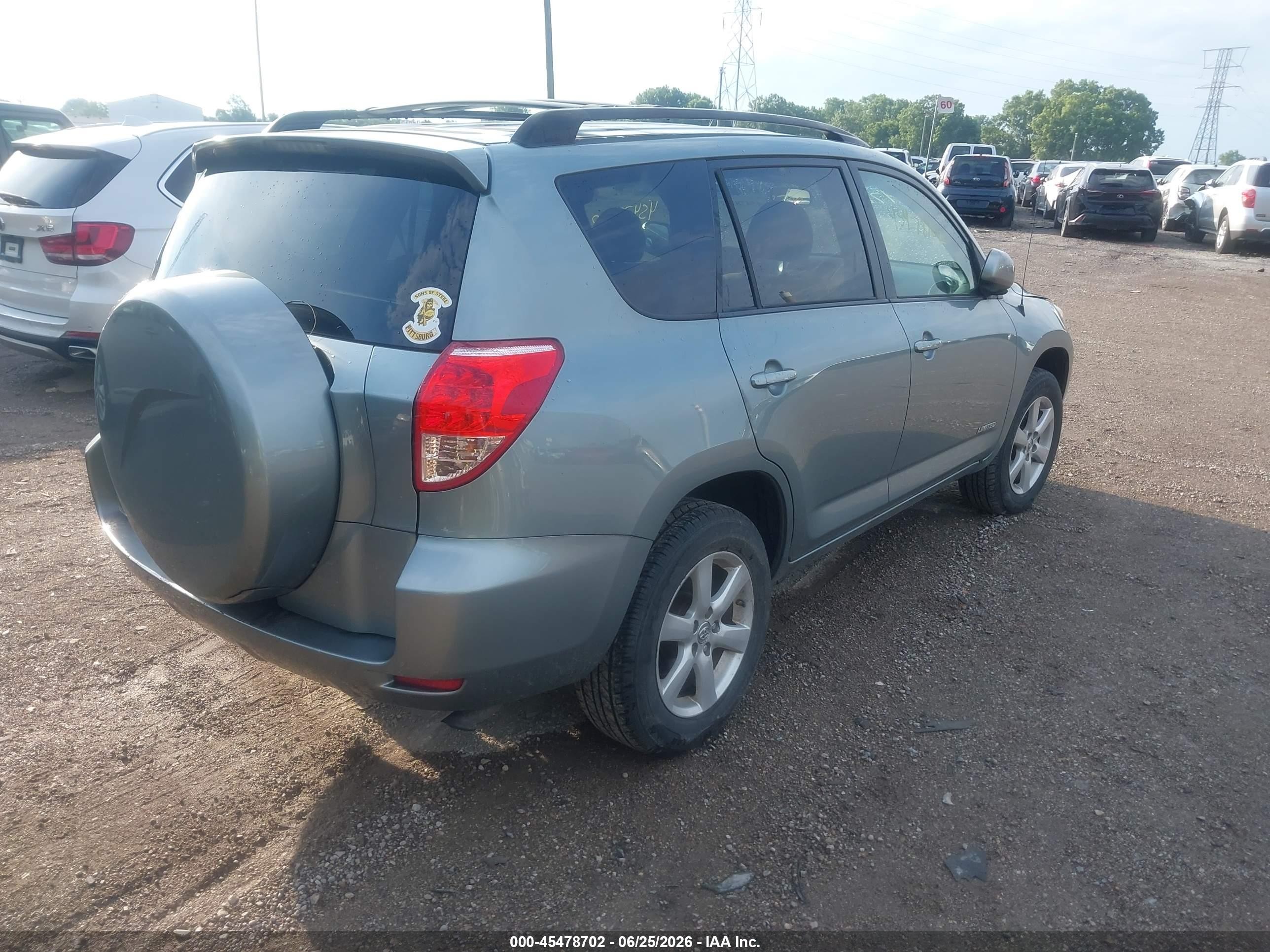 2008 Toyota Rav4 Limited Light Blue vin: JTMZD31V786071180