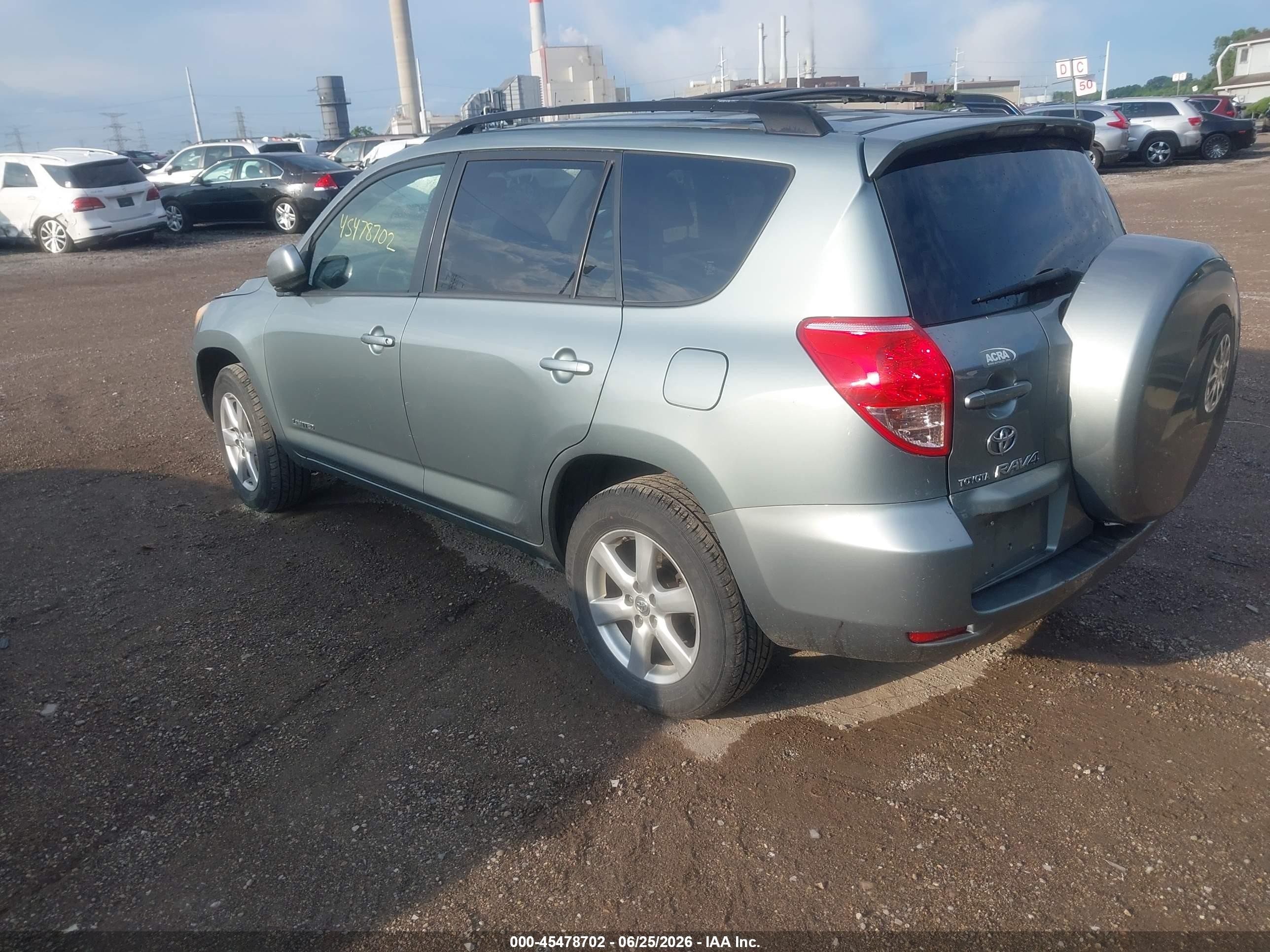 2008 Toyota Rav4 Limited Light Blue vin: JTMZD31V786071180