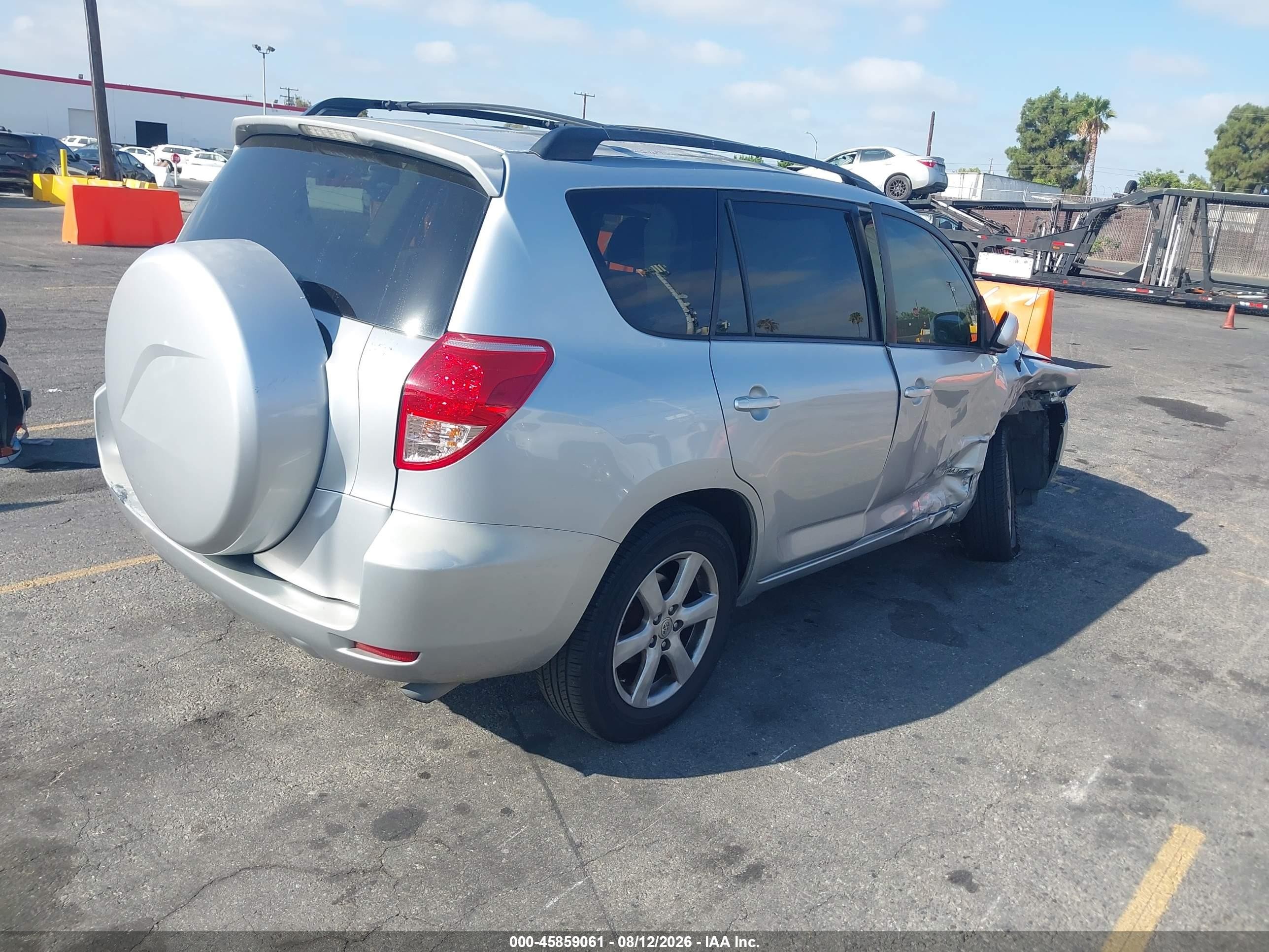 2008 Toyota Rav4 Limited Silver vin: JTMZD31V886073276