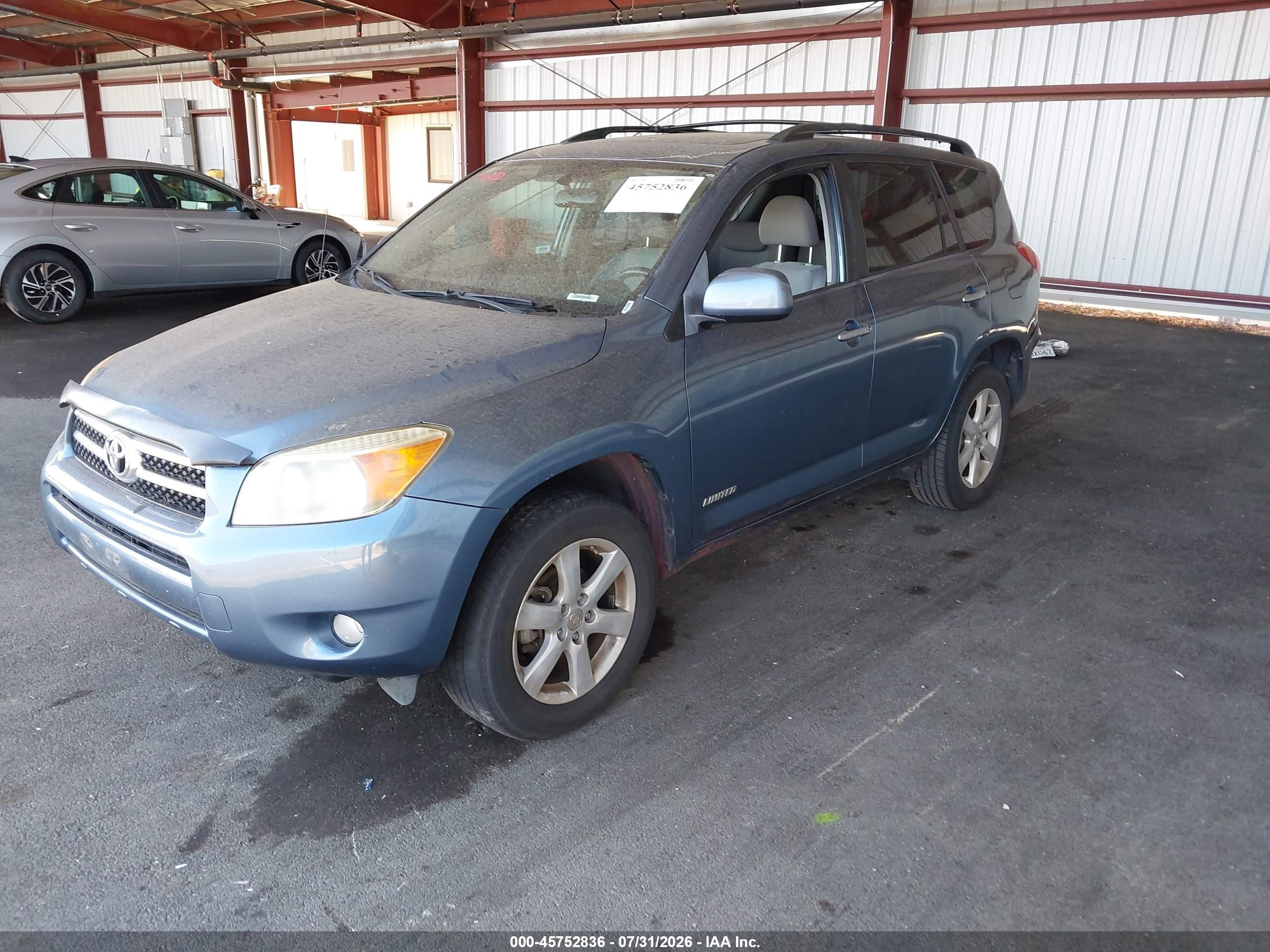 2008 Toyota Rav4 Limited Blue vin: JTMZD31VX86071495