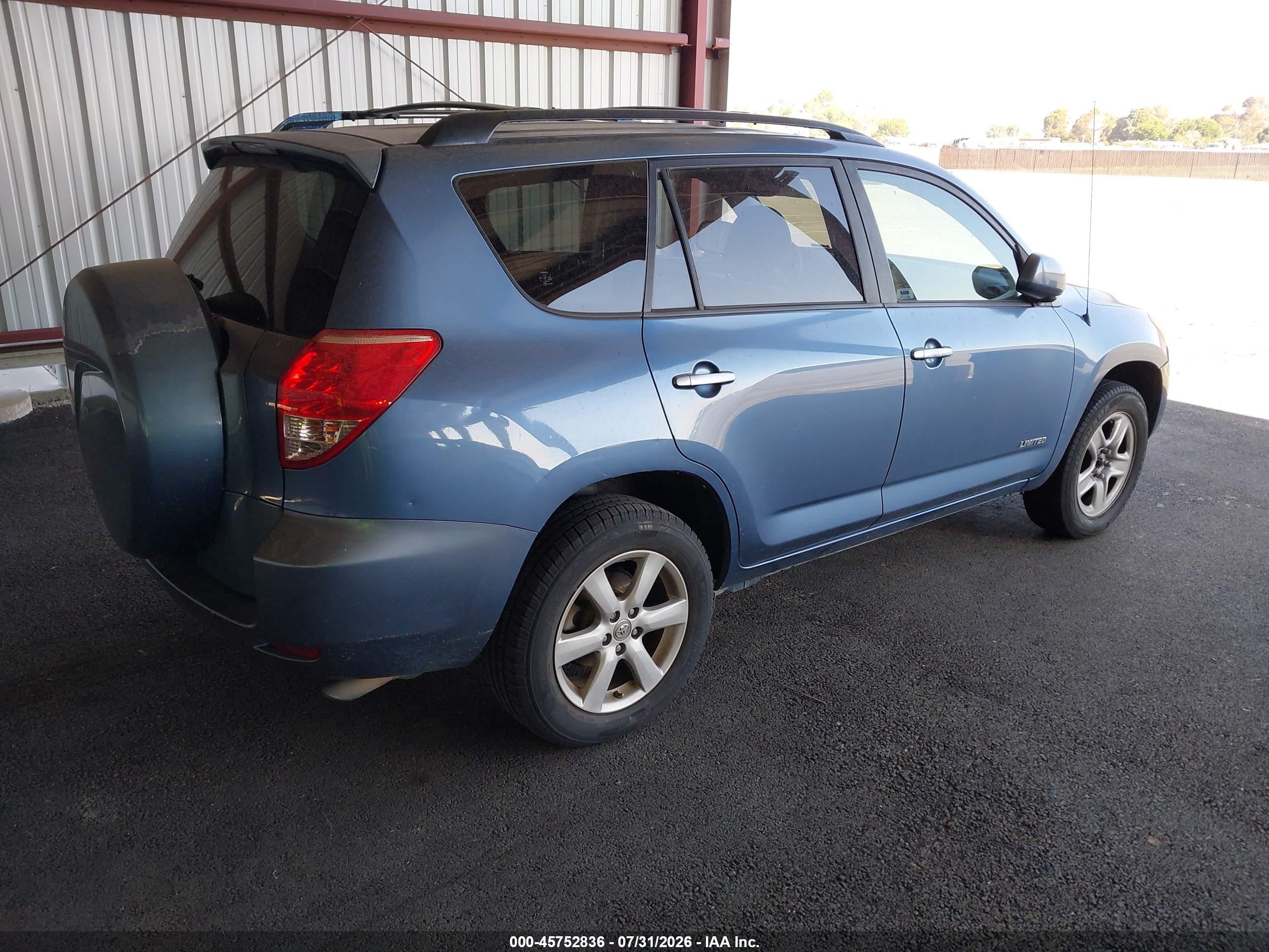 2008 Toyota Rav4 Limited Blue vin: JTMZD31VX86071495