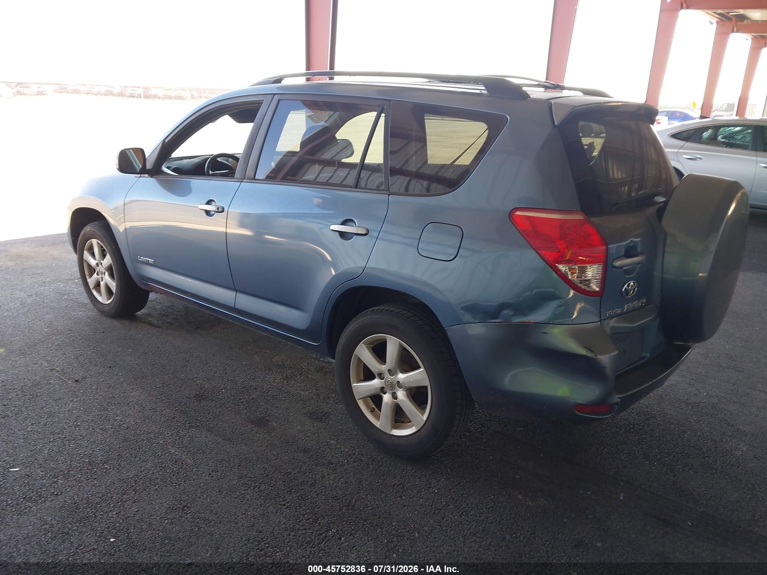 2008 Toyota Rav4 Limited Blue vin: JTMZD31VX86071495