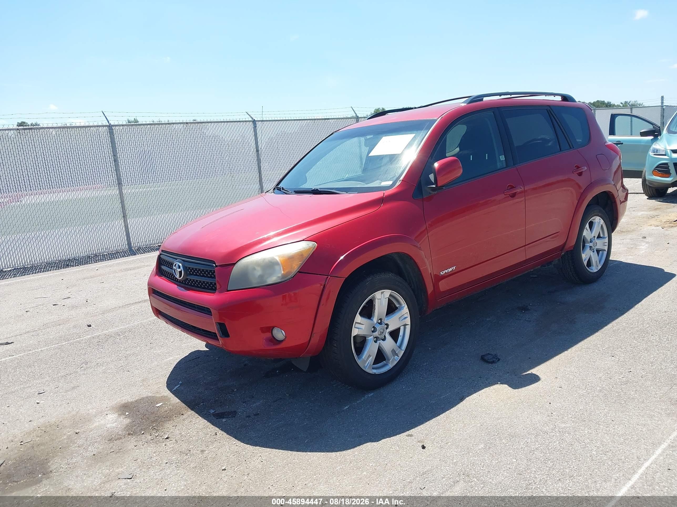 2008 Toyota Rav4 Sport Red vin: JTMZD32V085080338