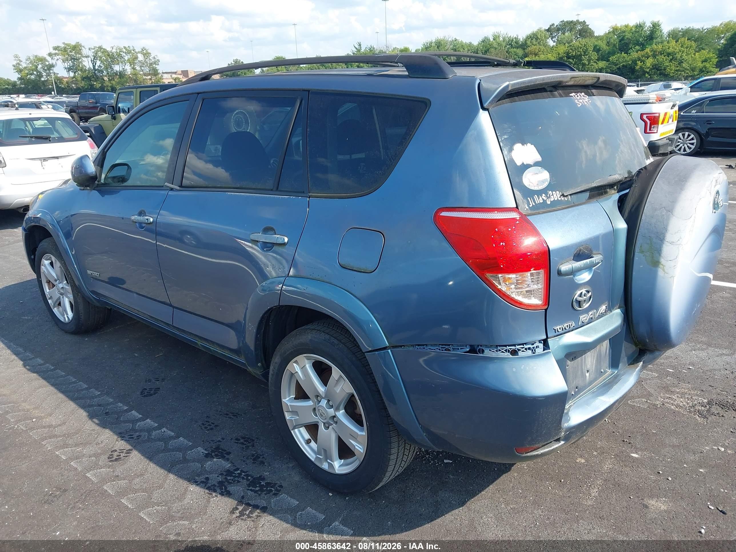 2007 Toyota Rav4 Sport Blue vin: JTMZD32V175068620