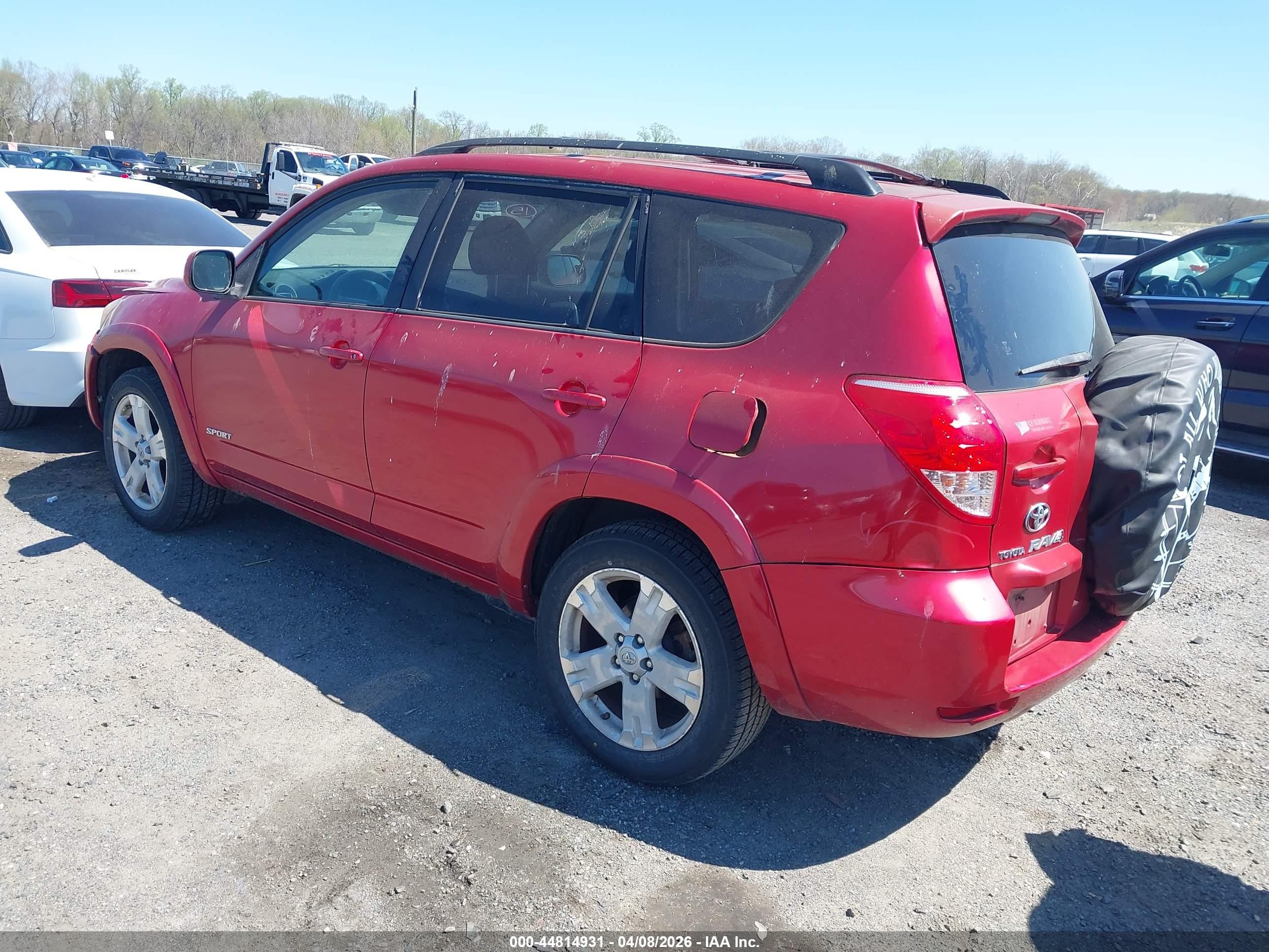 2007 Toyota Rav4 Sport Red vin: JTMZD32V275054824