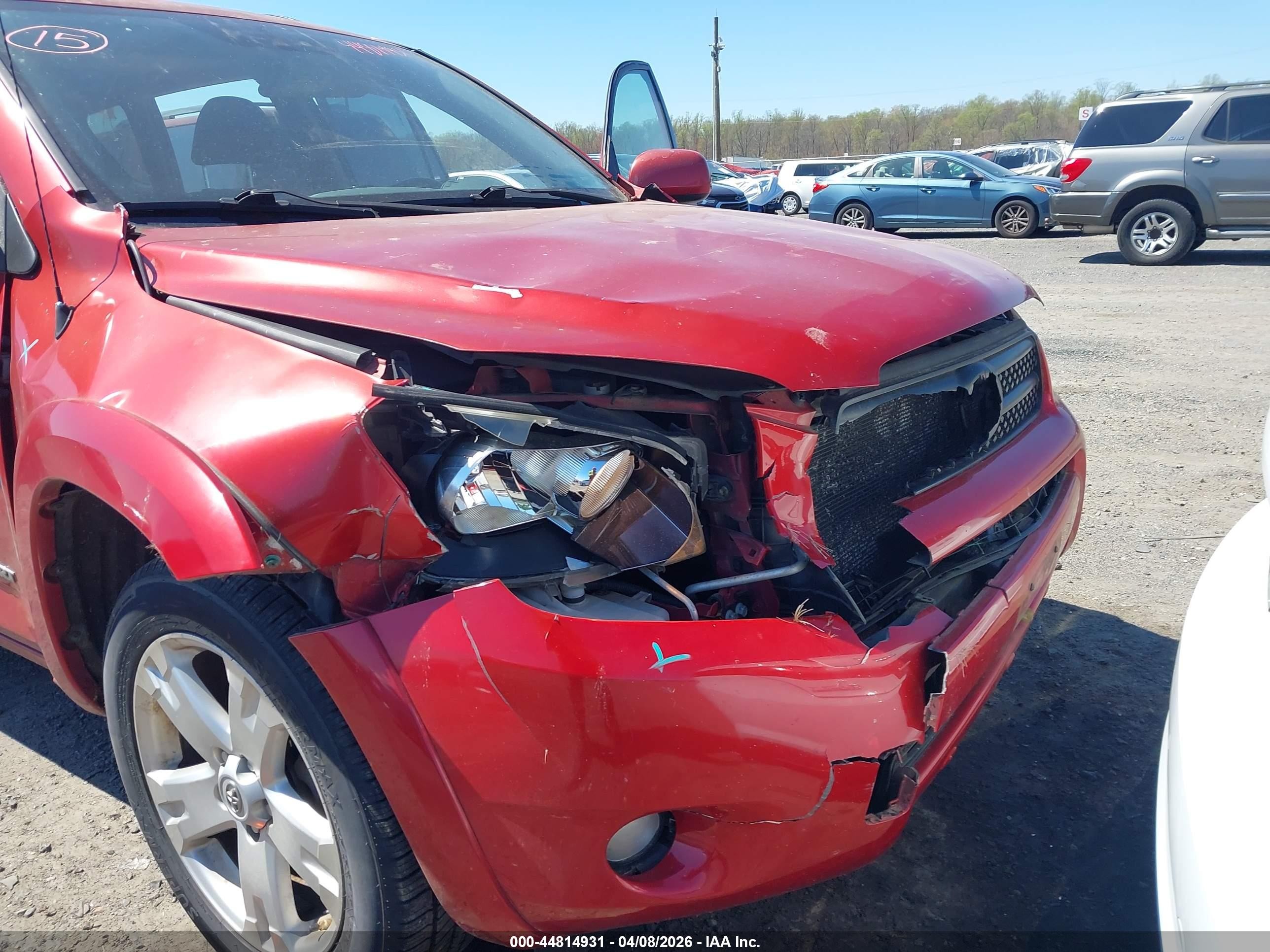 2007 Toyota Rav4 Sport Red vin: JTMZD32V275054824