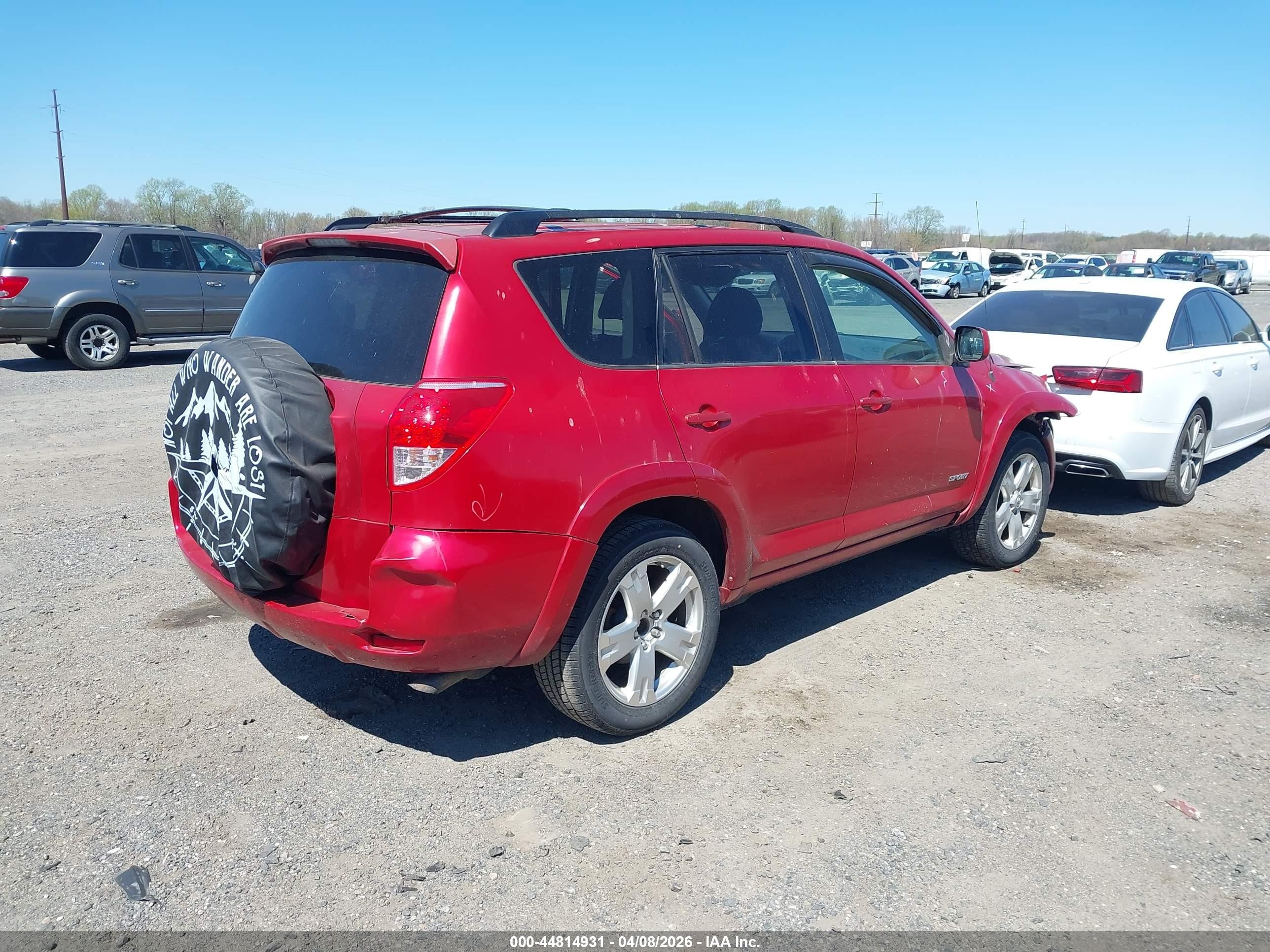 2007 Toyota Rav4 Sport Red vin: JTMZD32V275054824