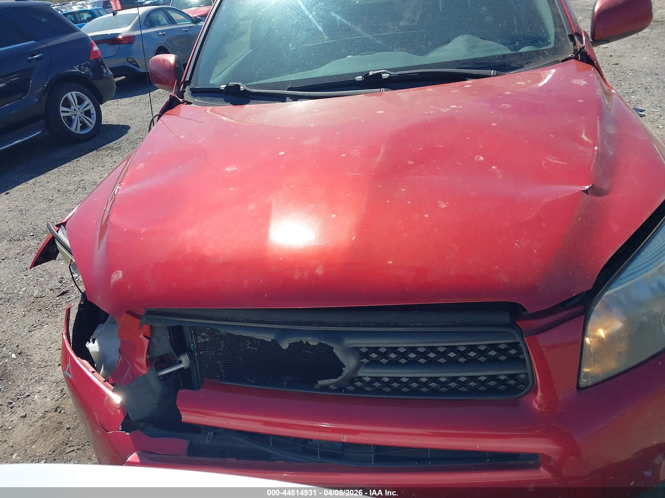 2007 Toyota Rav4 Sport Red vin: JTMZD32V275054824