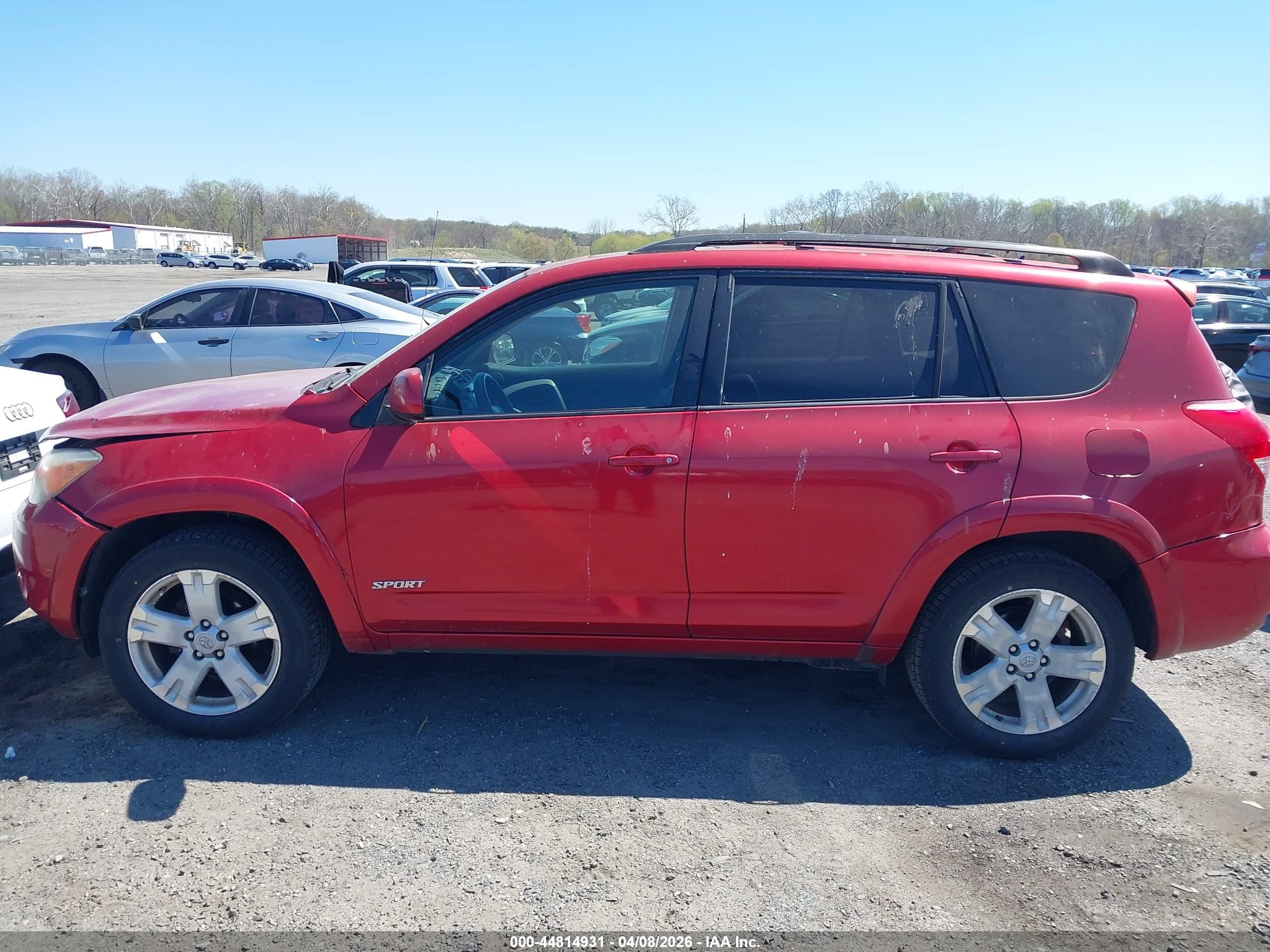 2007 Toyota Rav4 Sport Red vin: JTMZD32V275054824