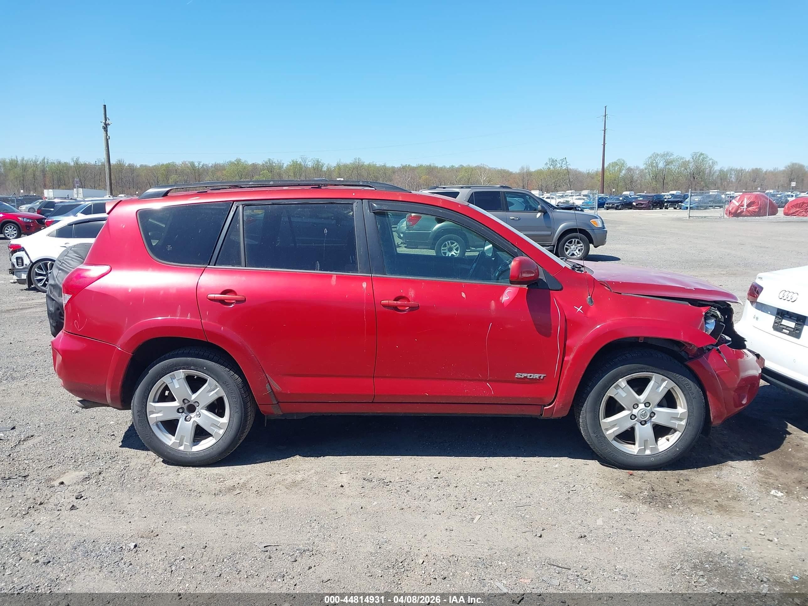 2007 Toyota Rav4 Sport Red vin: JTMZD32V275054824