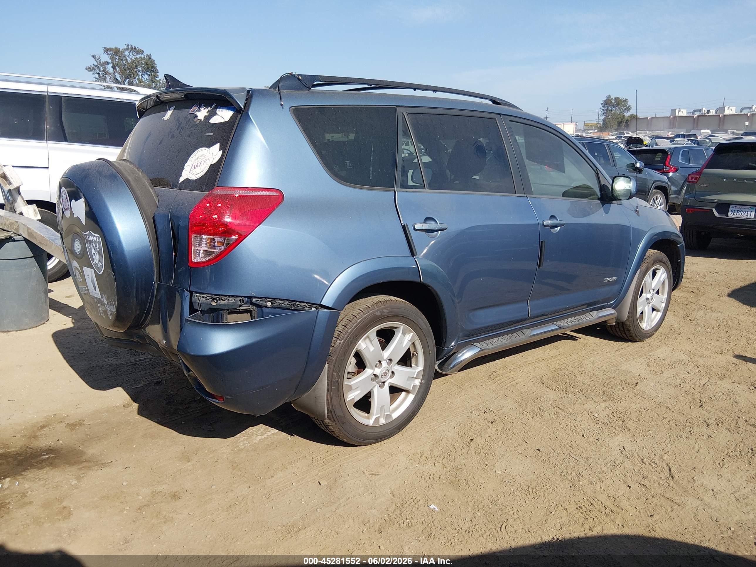 2007 Toyota Rav4 Sport Blue vin: JTMZD32V375060096