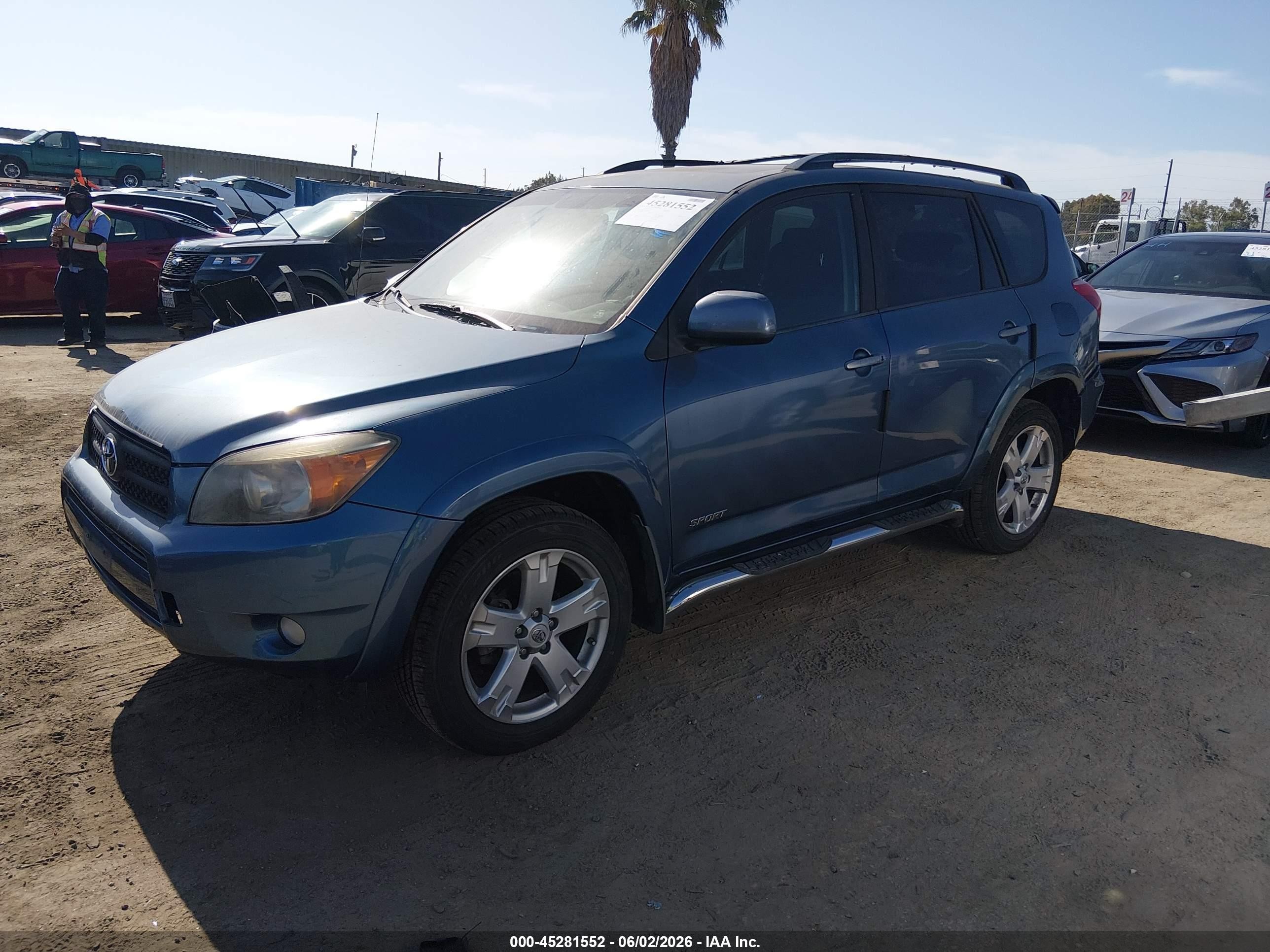2007 Toyota Rav4 Sport Blue vin: JTMZD32V375060096