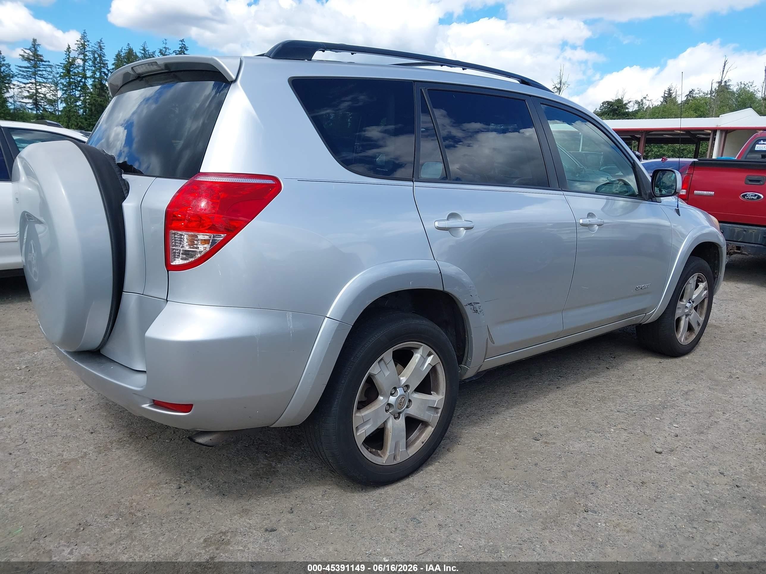 2007 Toyota Rav4 Sport Silver vin: JTMZD32V376043101