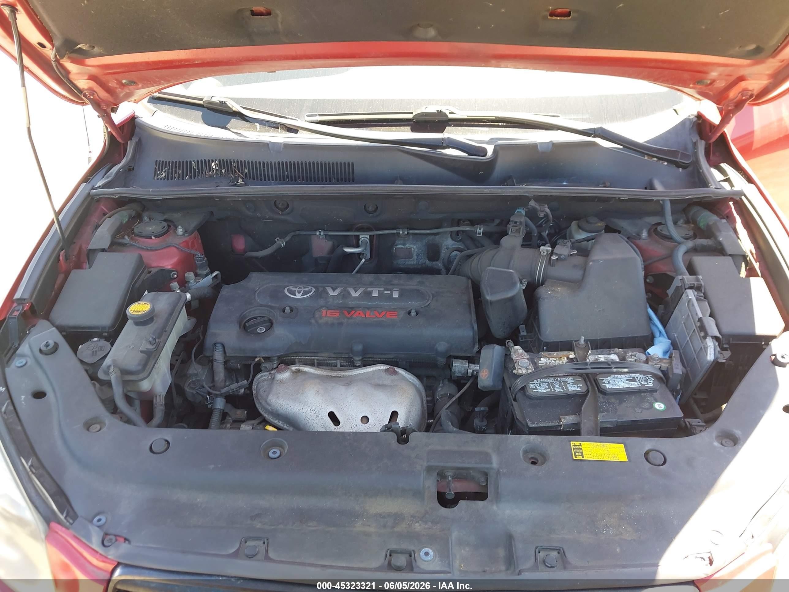 2008 Toyota Rav4 Sport Red vin: JTMZD32V386074673