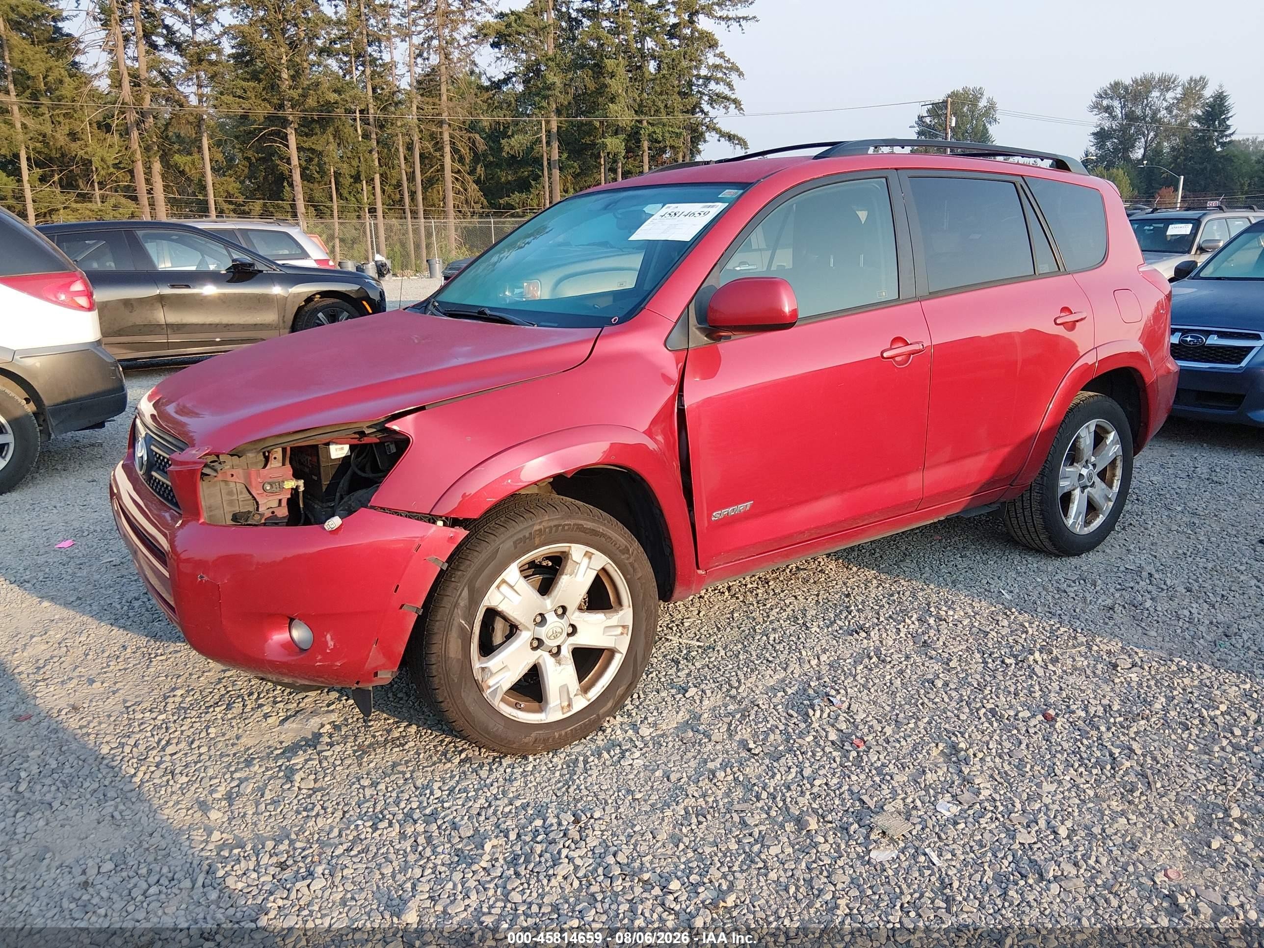 2006 Toyota Rav4 Sport Red vin: JTMZD32V465013447