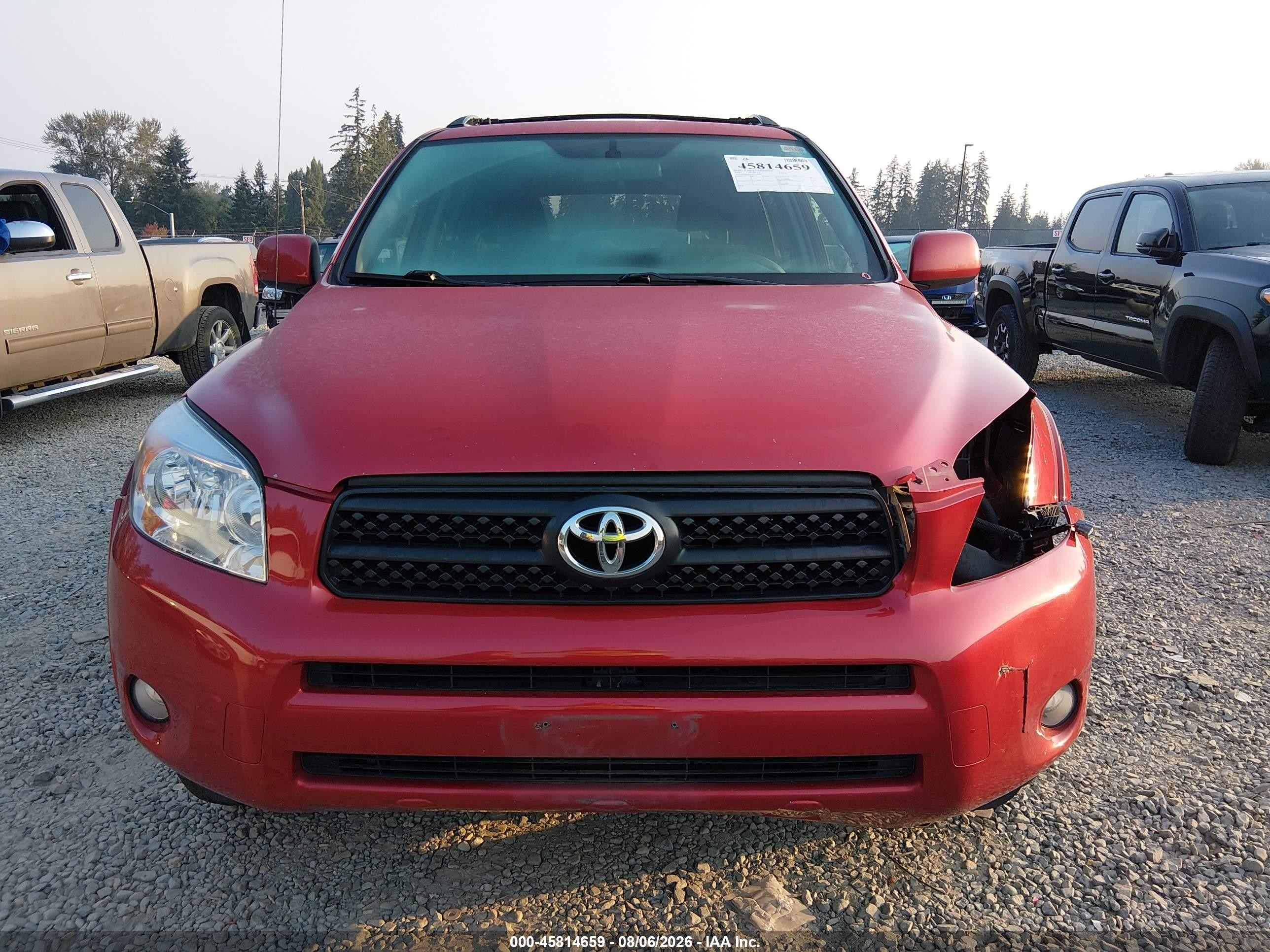 2006 Toyota Rav4 Sport Red vin: JTMZD32V465013447