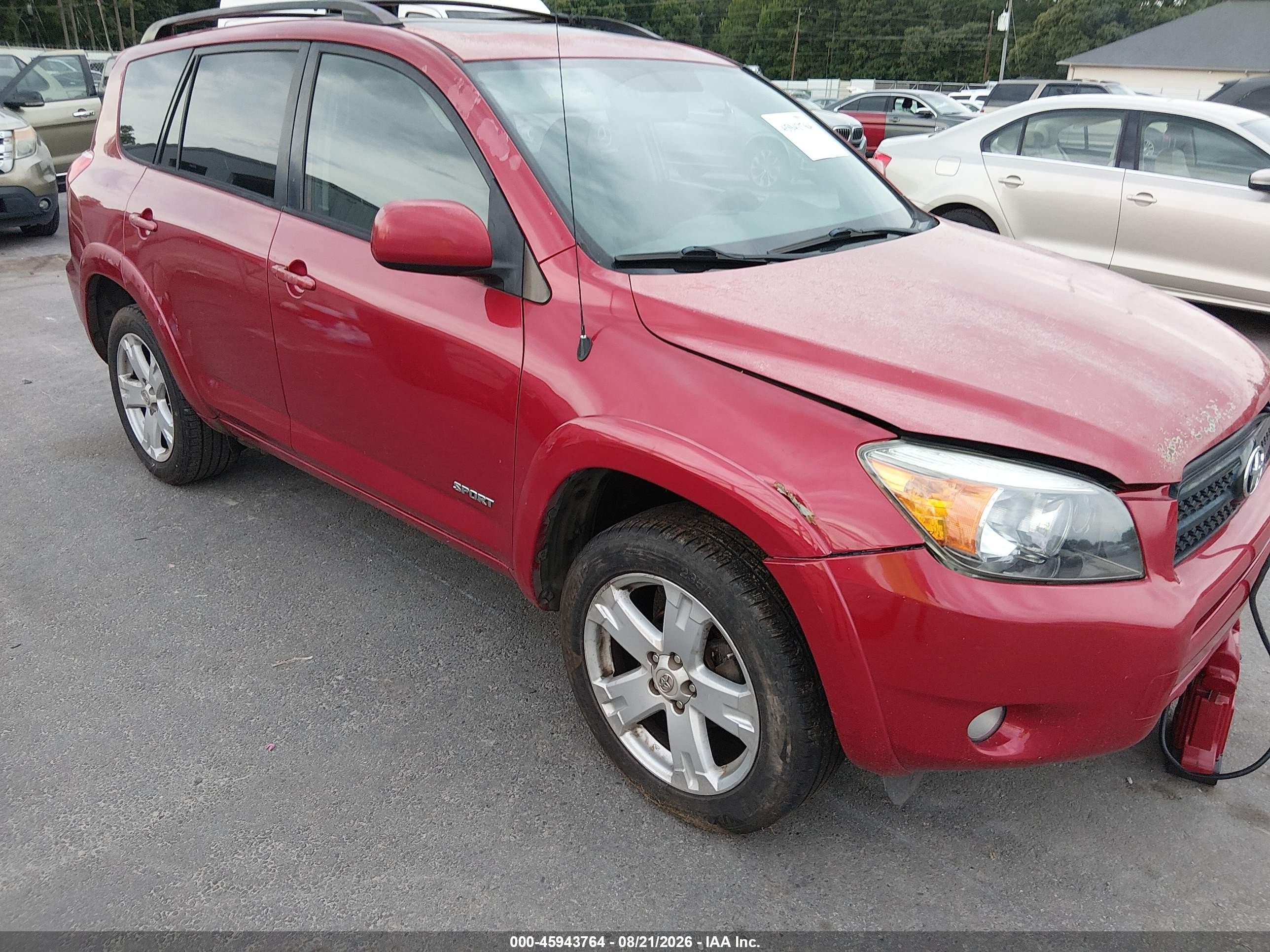 2006 Toyota Rav4 Sport Red vin: JTMZD32V565017135