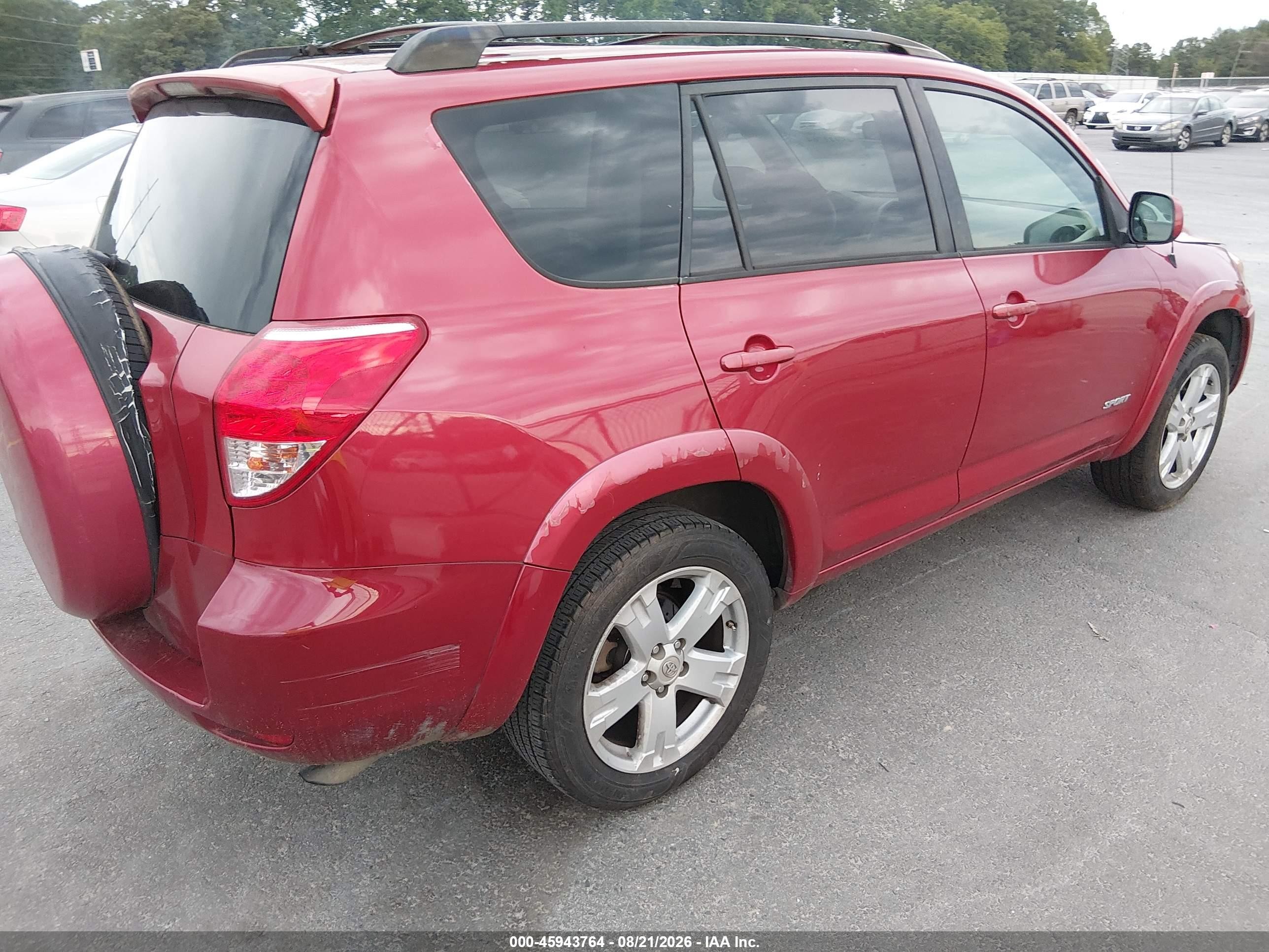2006 Toyota Rav4 Sport Red vin: JTMZD32V565017135