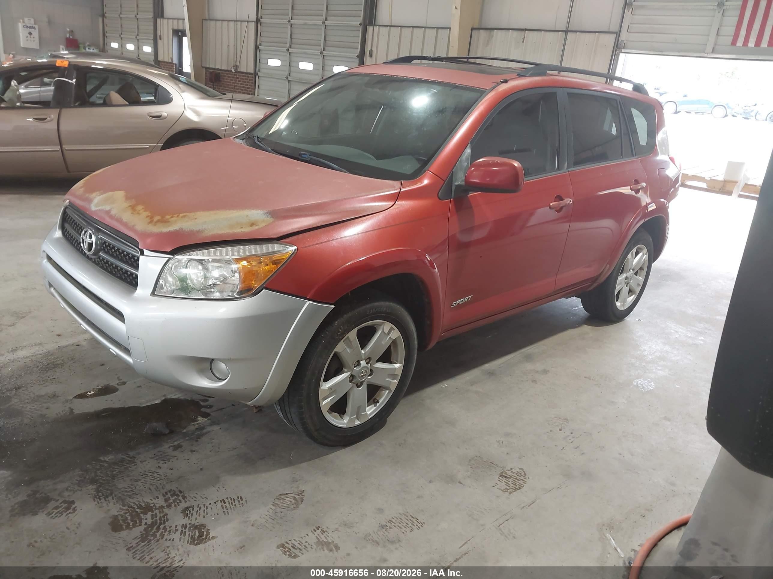 2007 Toyota Rav4 Sport Red vin: JTMZD32V576029054