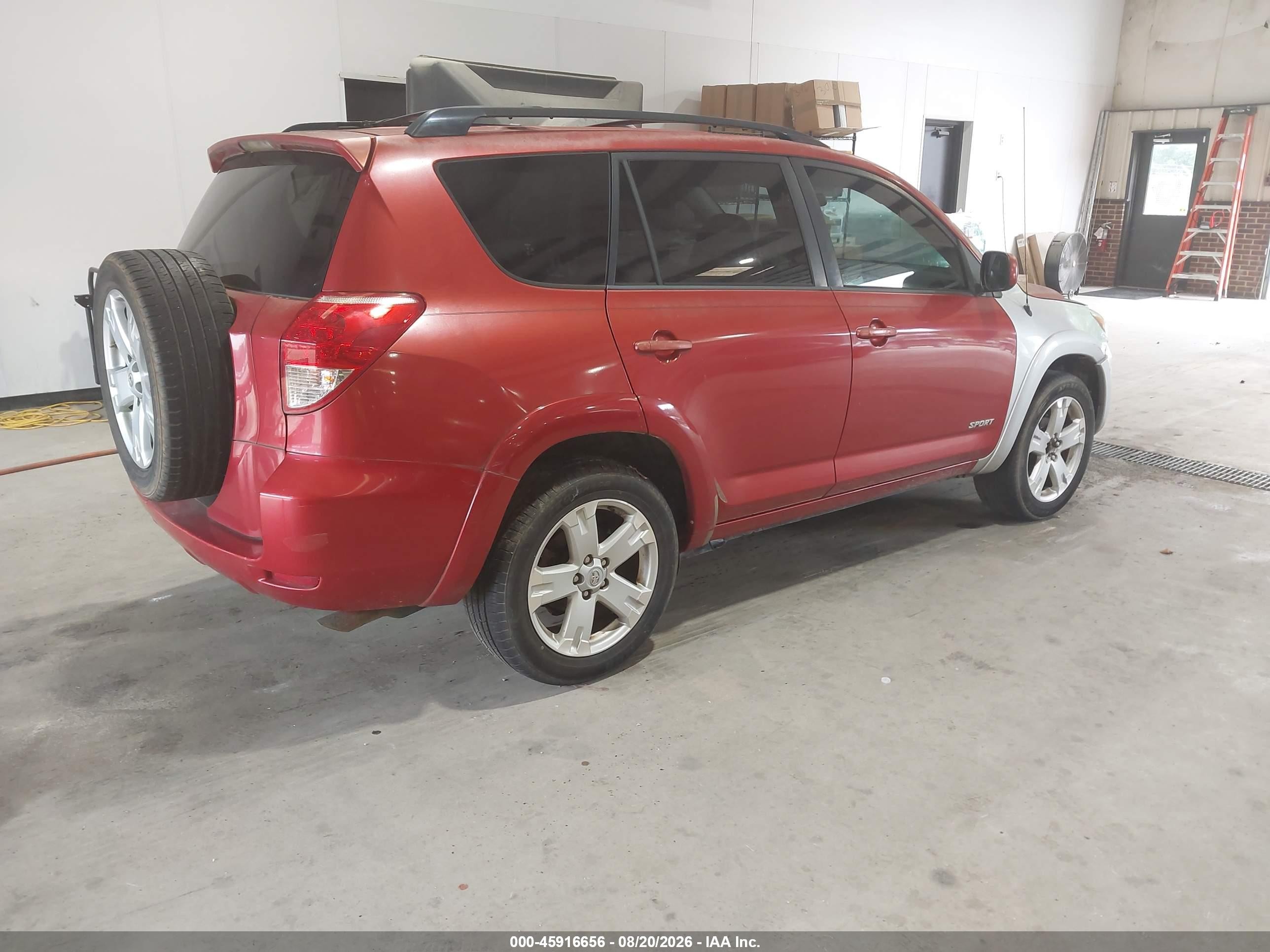 2007 Toyota Rav4 Sport Red vin: JTMZD32V576029054