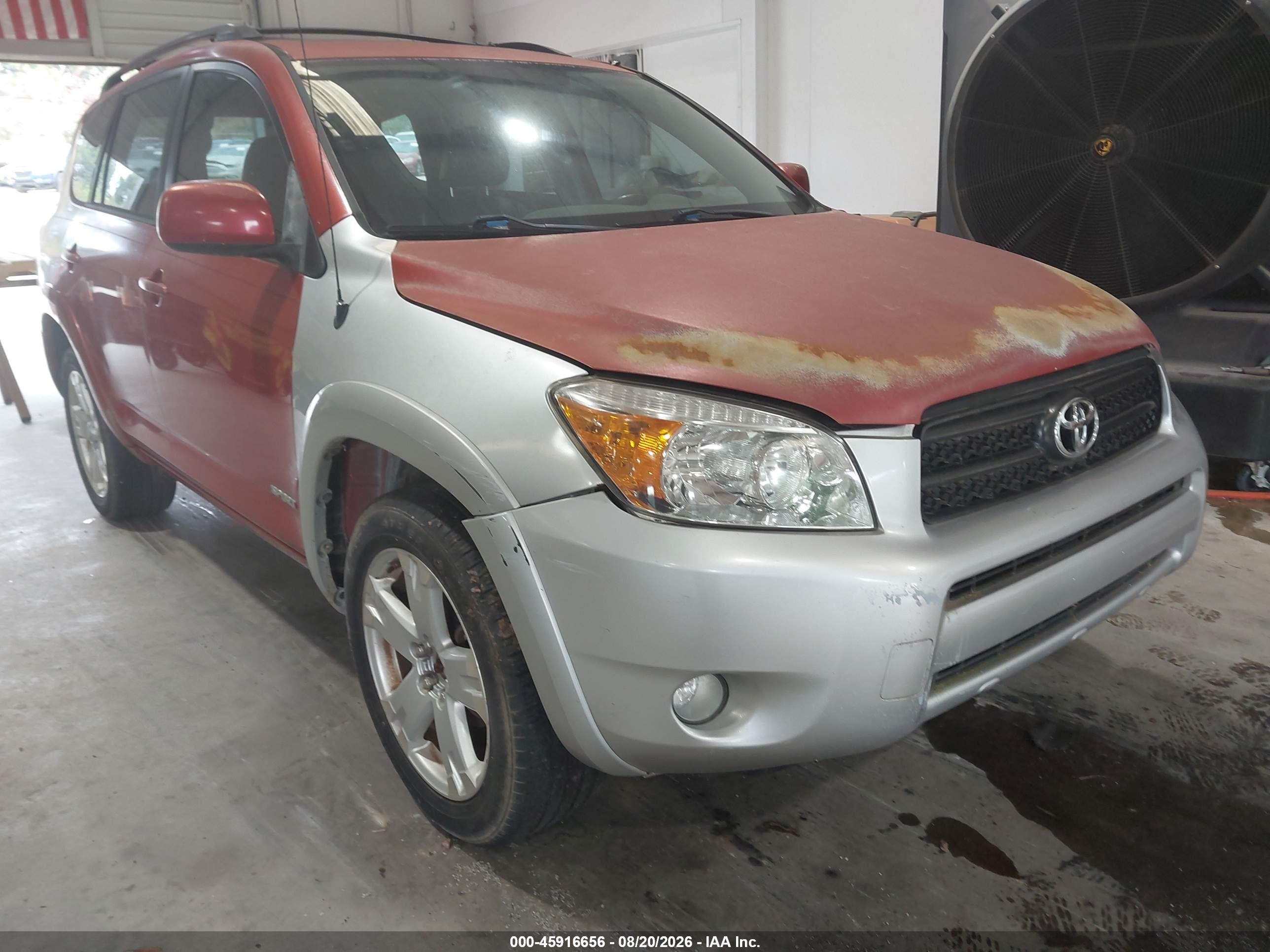2007 Toyota Rav4 Sport Red vin: JTMZD32V576029054