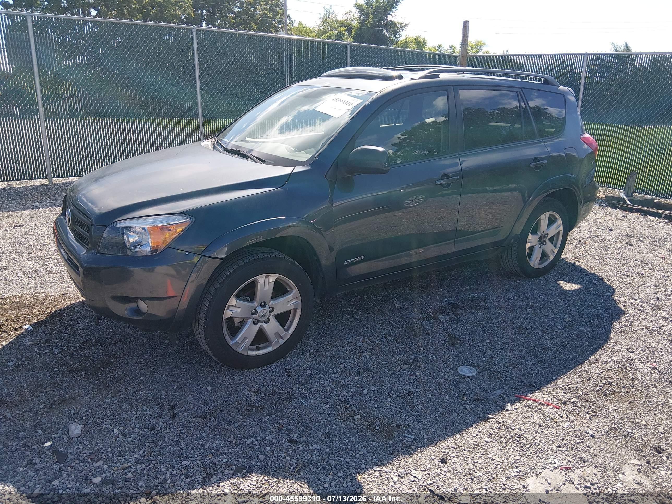 2008 Toyota Rav4 Sport Light Blue vin: JTMZD32V586071368