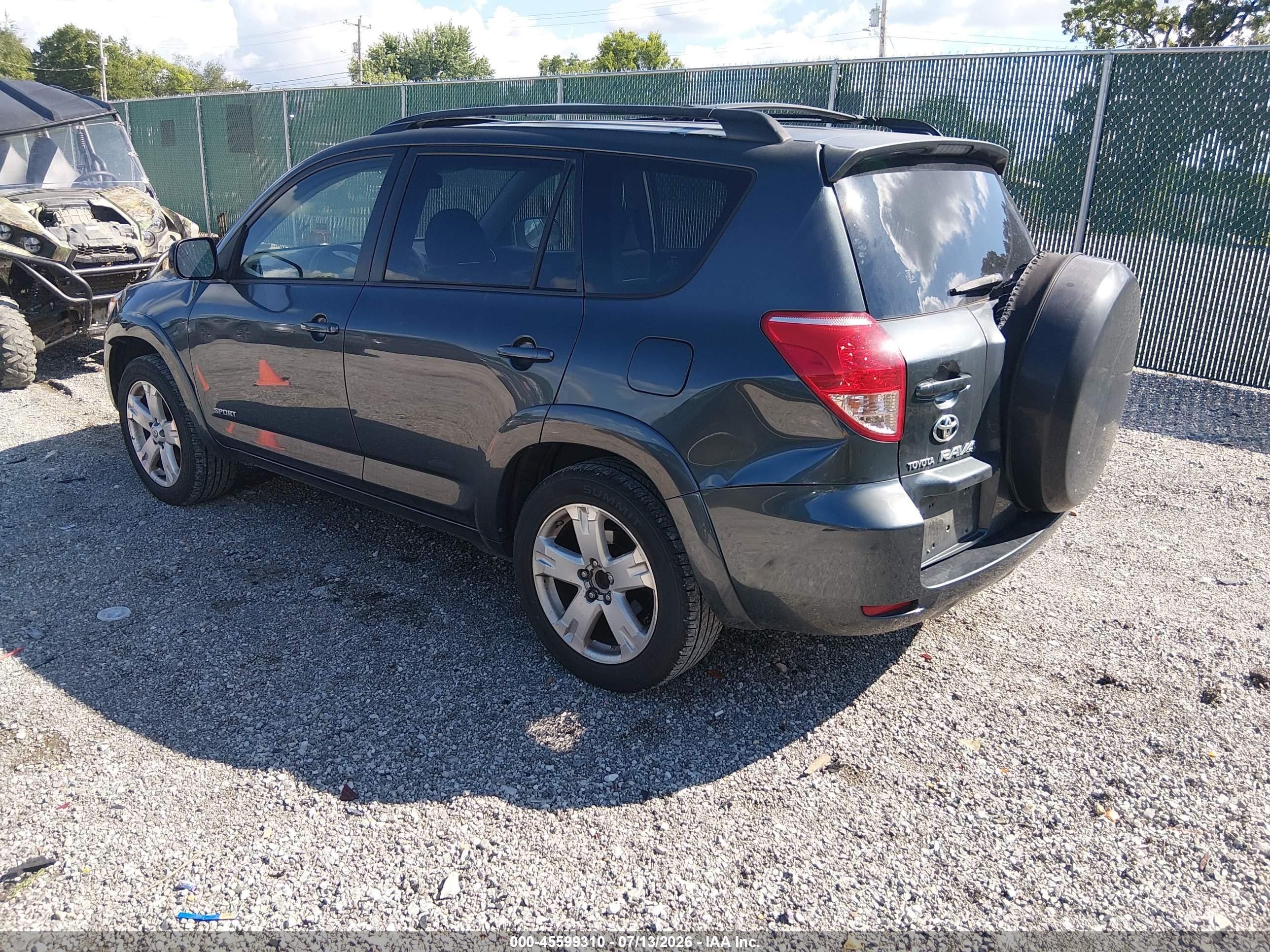 2008 Toyota Rav4 Sport Light Blue vin: JTMZD32V586071368