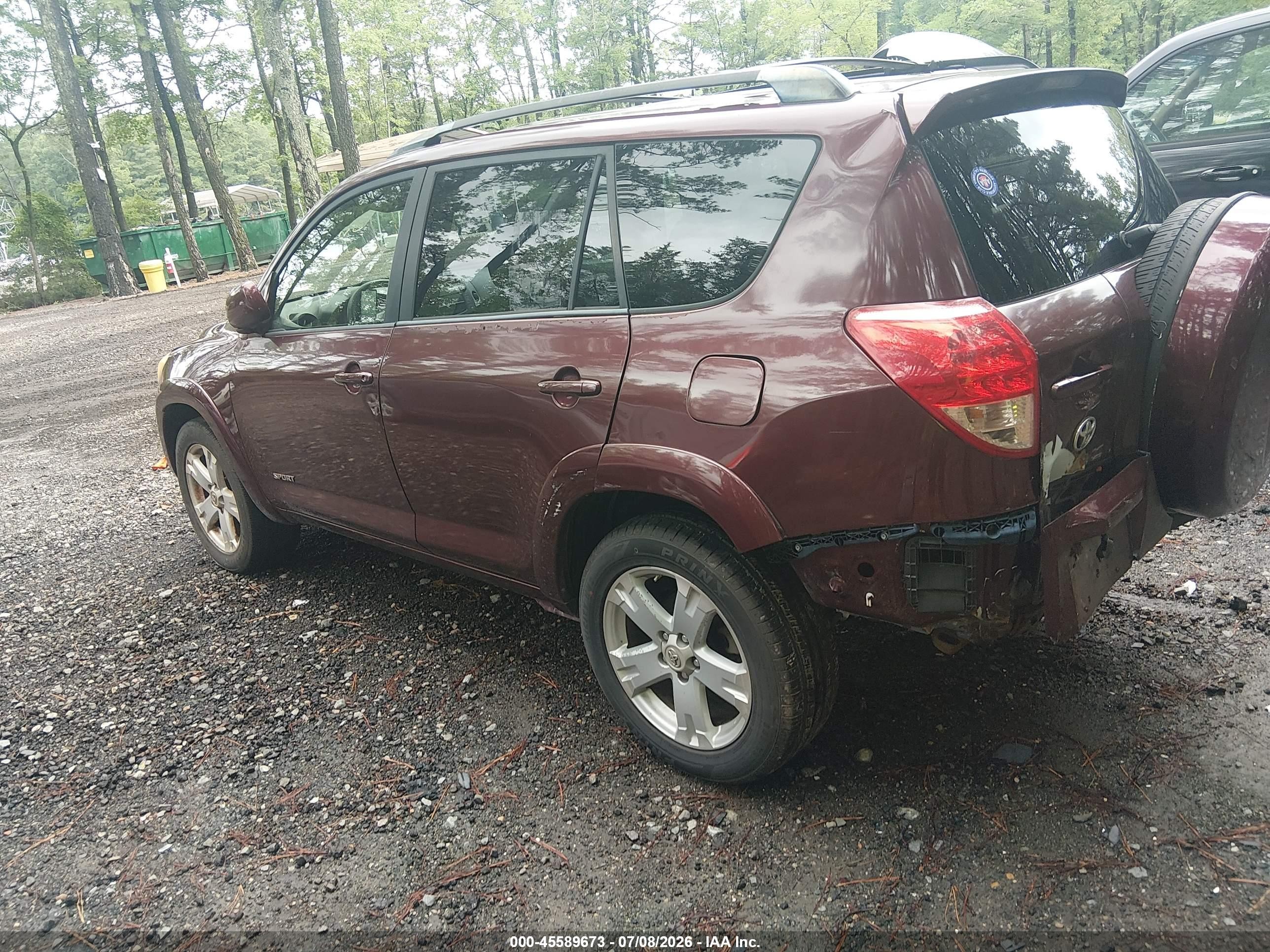 2008 Toyota Rav4 Sport Maroon vin: JTMZD32V786072456