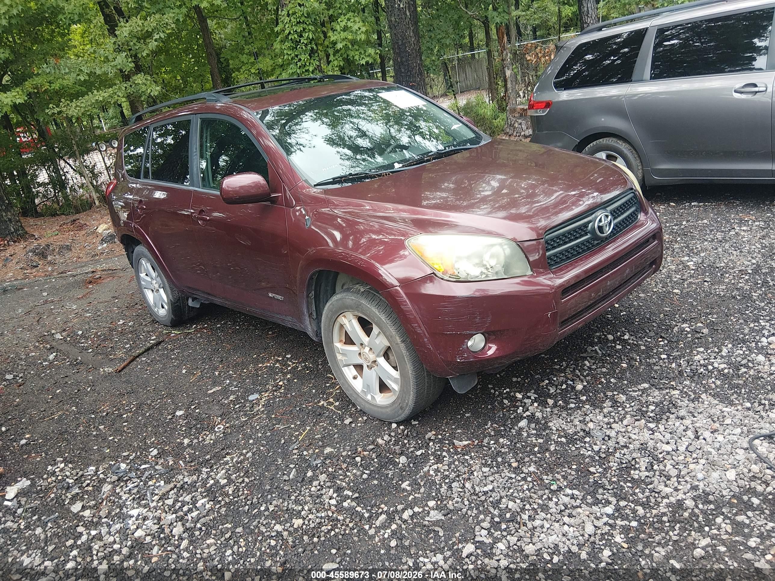2008 Toyota Rav4 Sport Maroon vin: JTMZD32V786072456