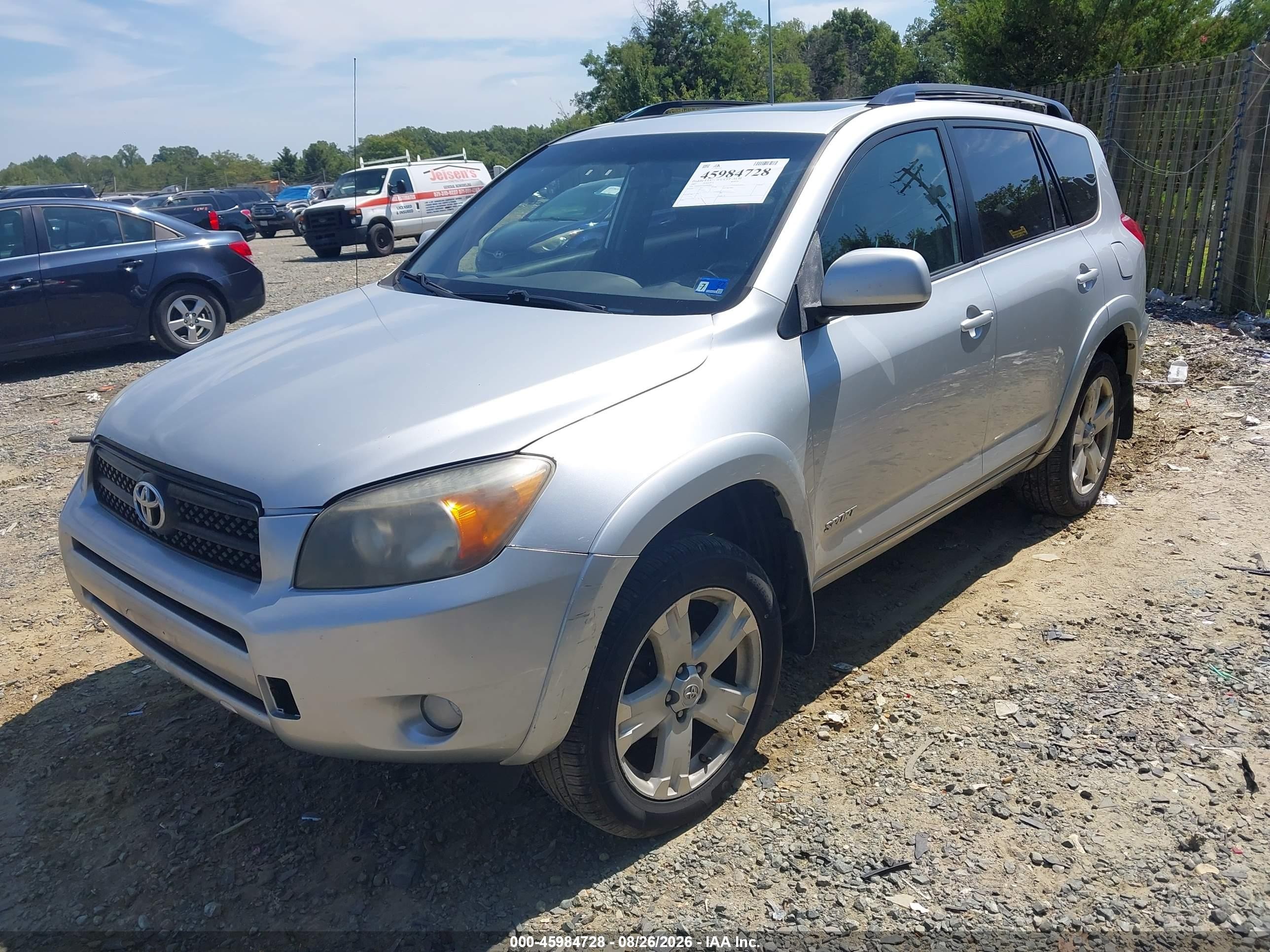 2007 Toyota Rav4 Sport Silver vin: JTMZD32V876047516