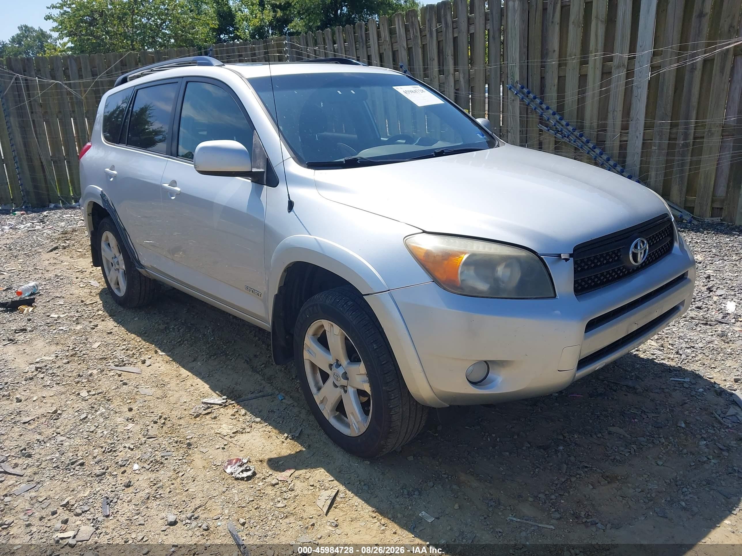 2007 Toyota Rav4 Sport Silver vin: JTMZD32V876047516