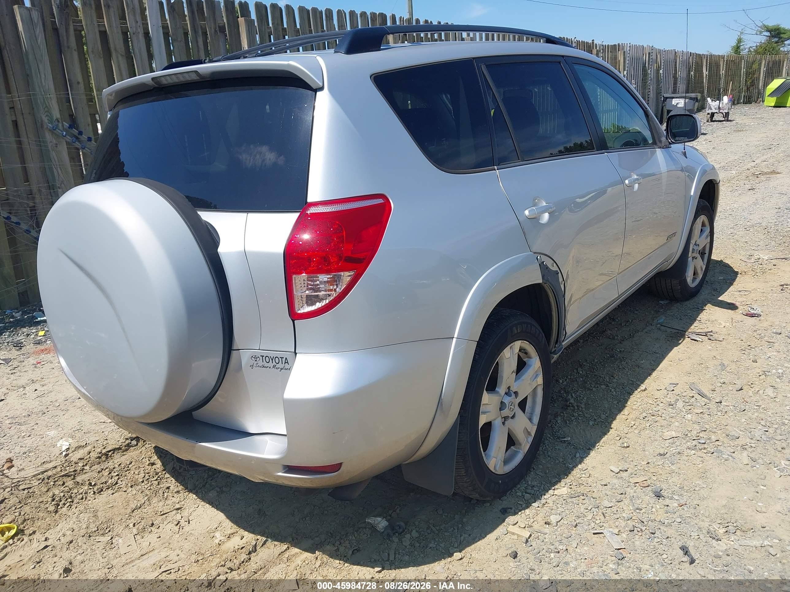 2007 Toyota Rav4 Sport Silver vin: JTMZD32V876047516