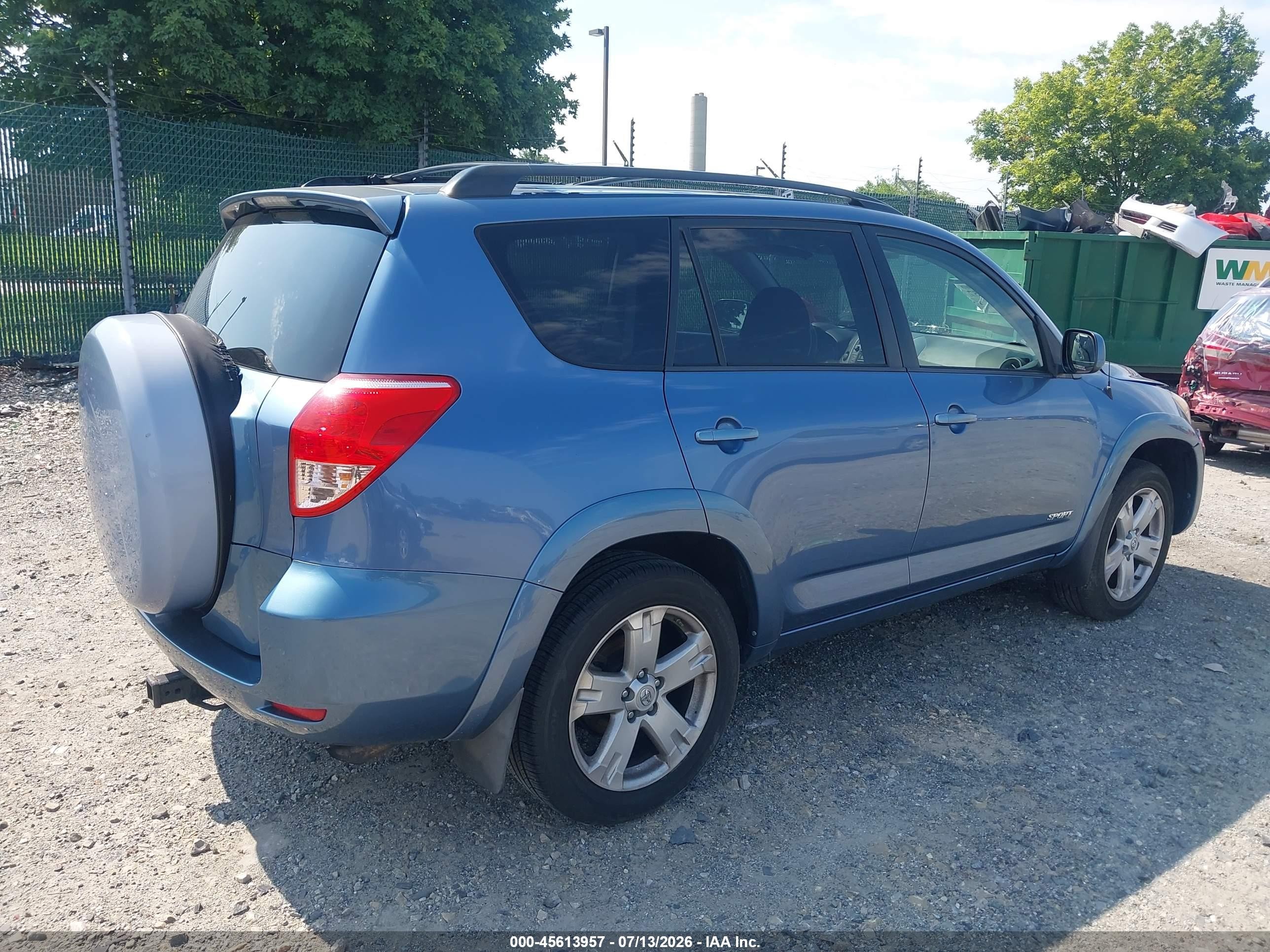 2007 Toyota Rav4 Sport Blue vin: JTMZD32V876051873