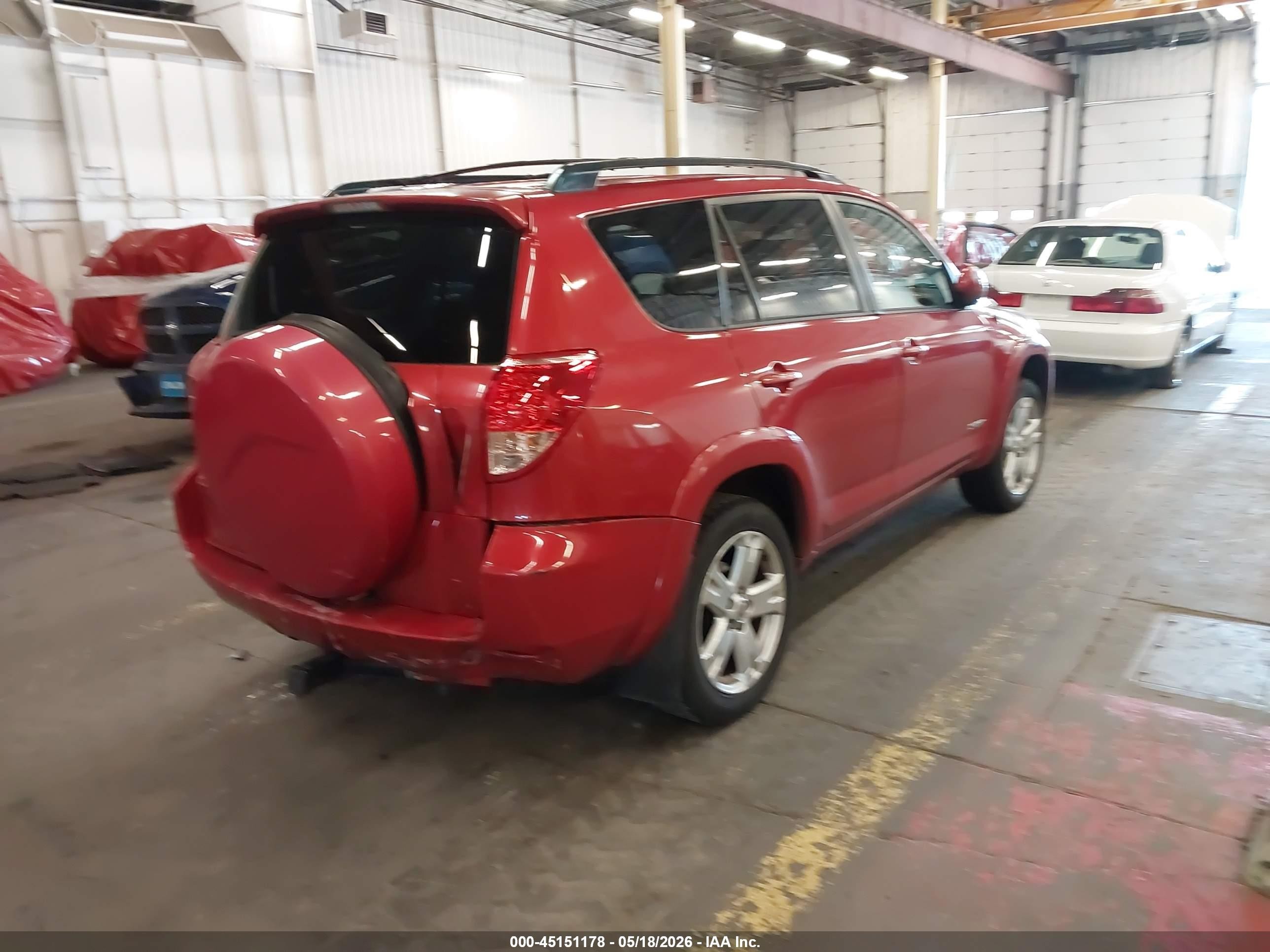 2008 Toyota Rav4 Sport Burgundy vin: JTMZD32V885101260