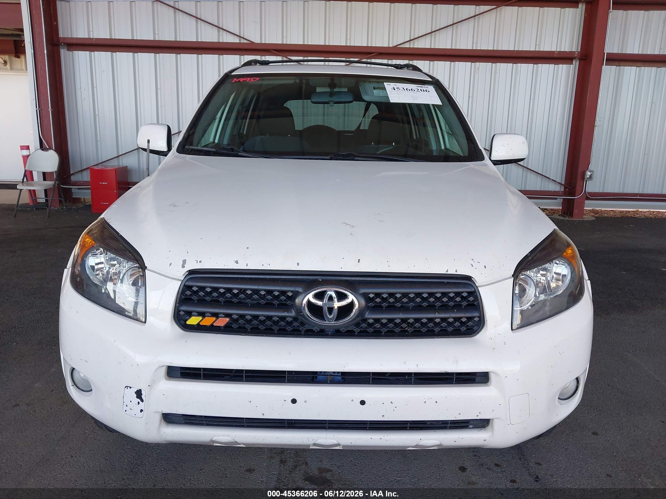 2007 Toyota Rav4 Sport Белый vin: JTMZD32V975073953