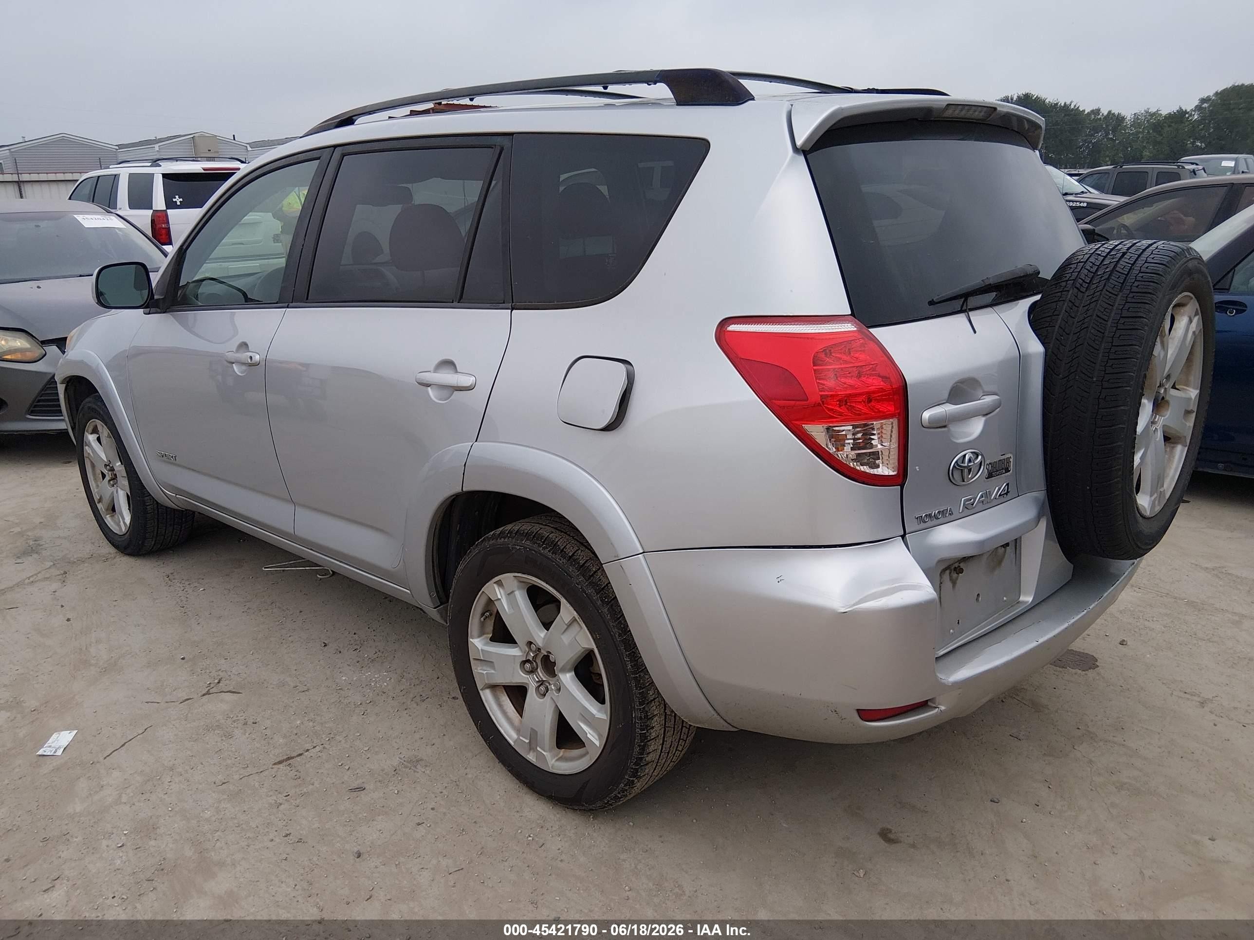 2008 Toyota Rav4 Sport Silver vin: JTMZD32V986078176