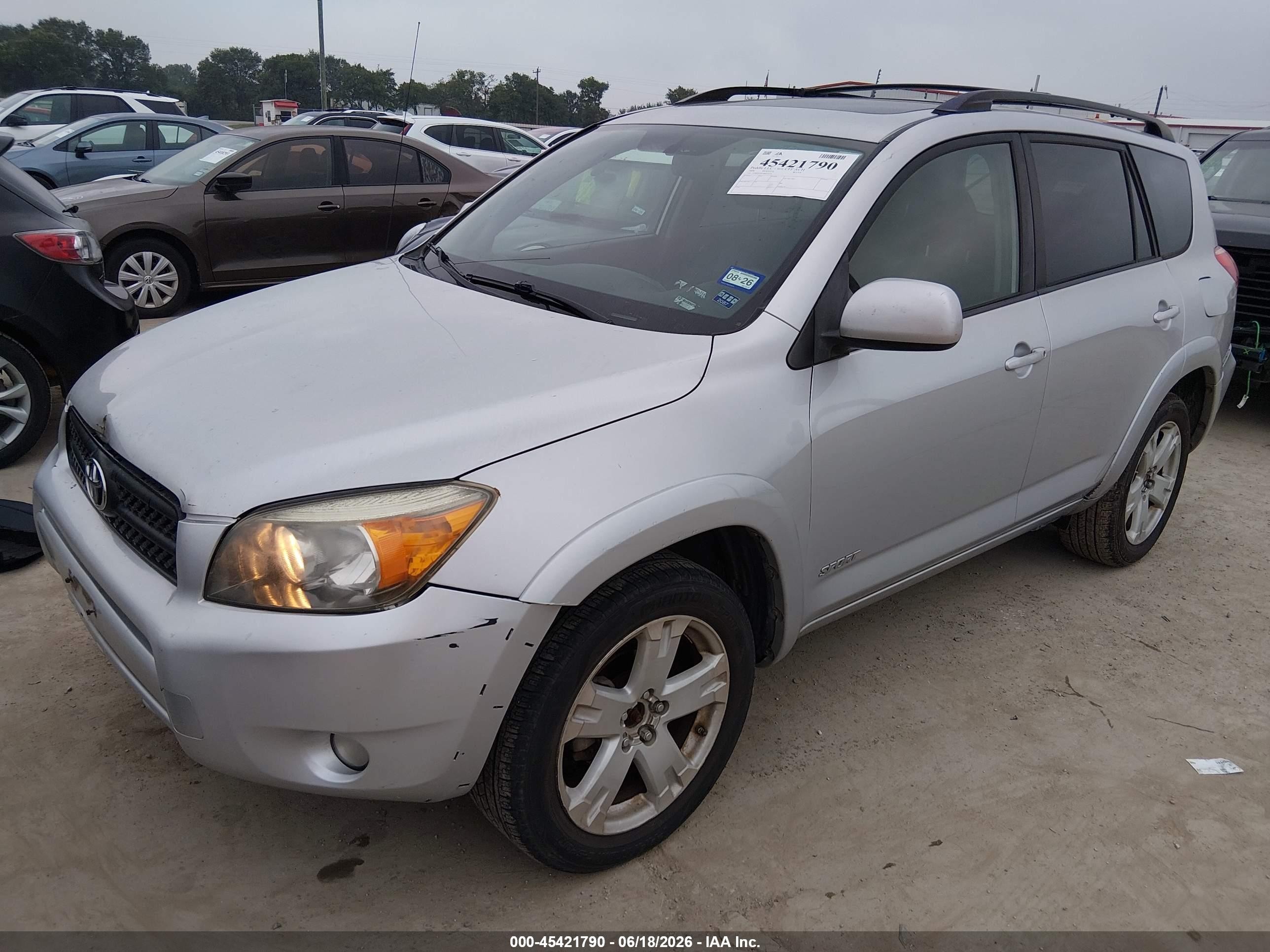 2008 Toyota Rav4 Sport Silver vin: JTMZD32V986078176