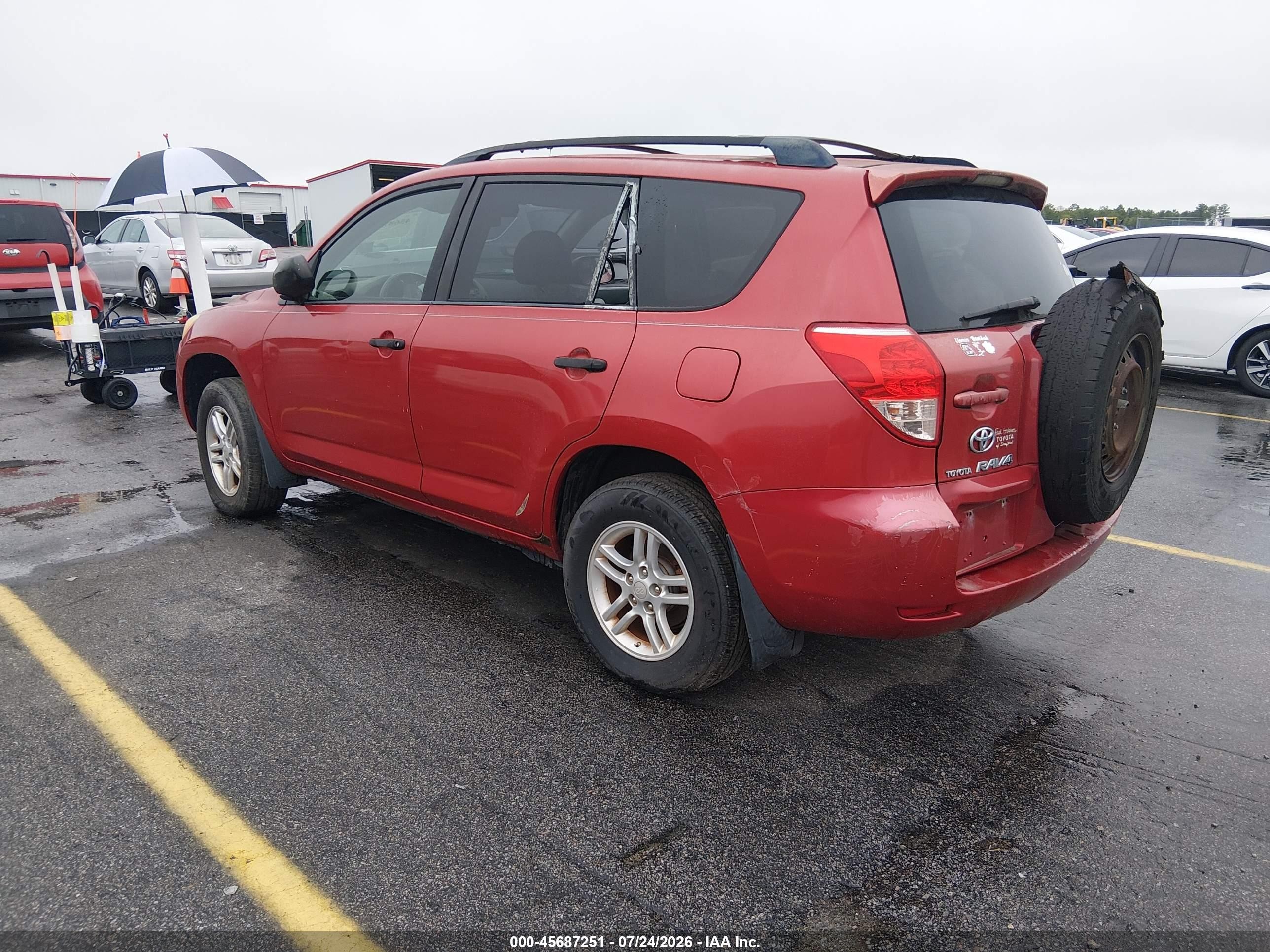 2007 Toyota Rav4   Red vin: JTMZD33V075047367