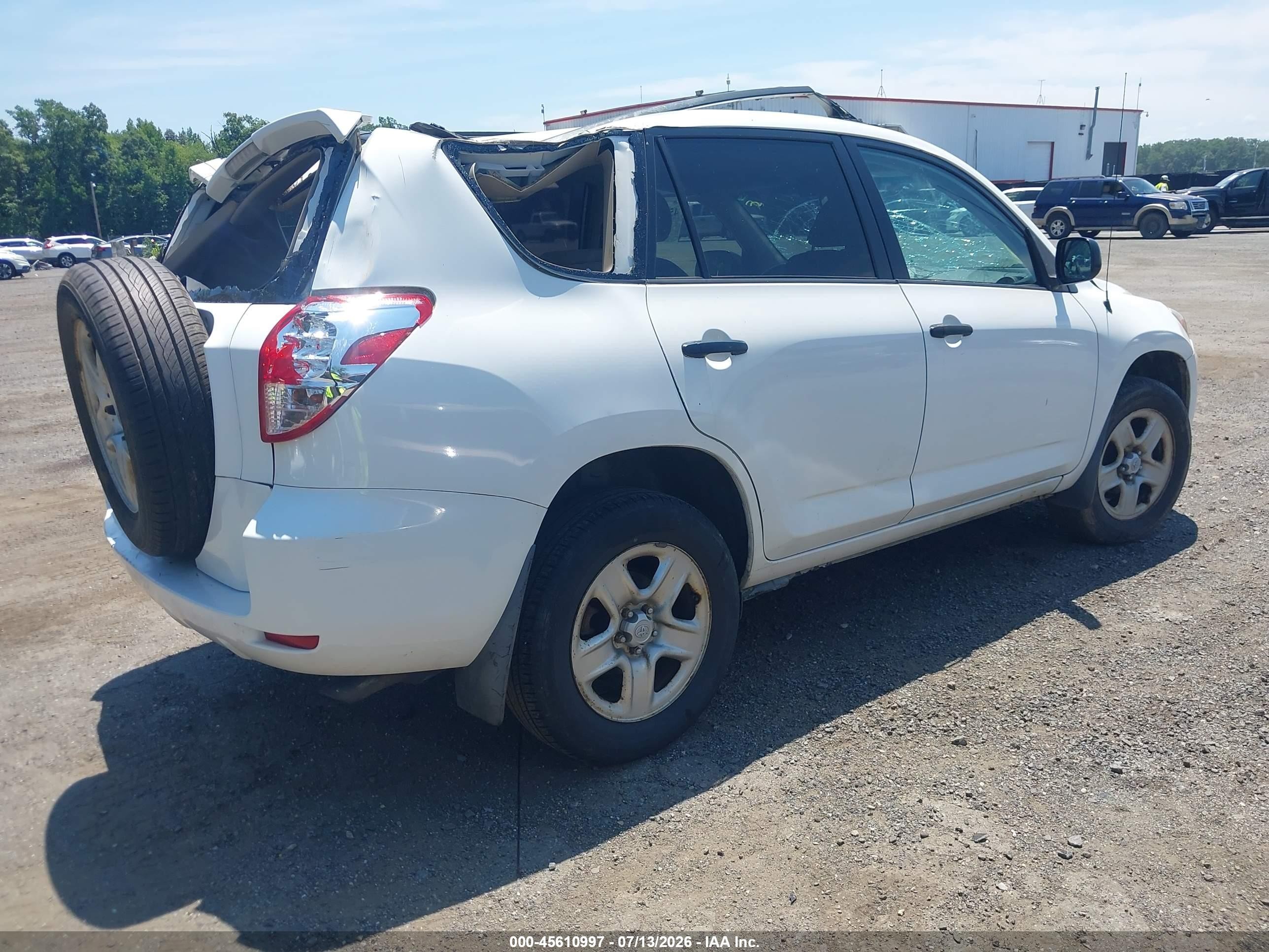 2007 Toyota Rav4 White vin: JTMZD33V075058014