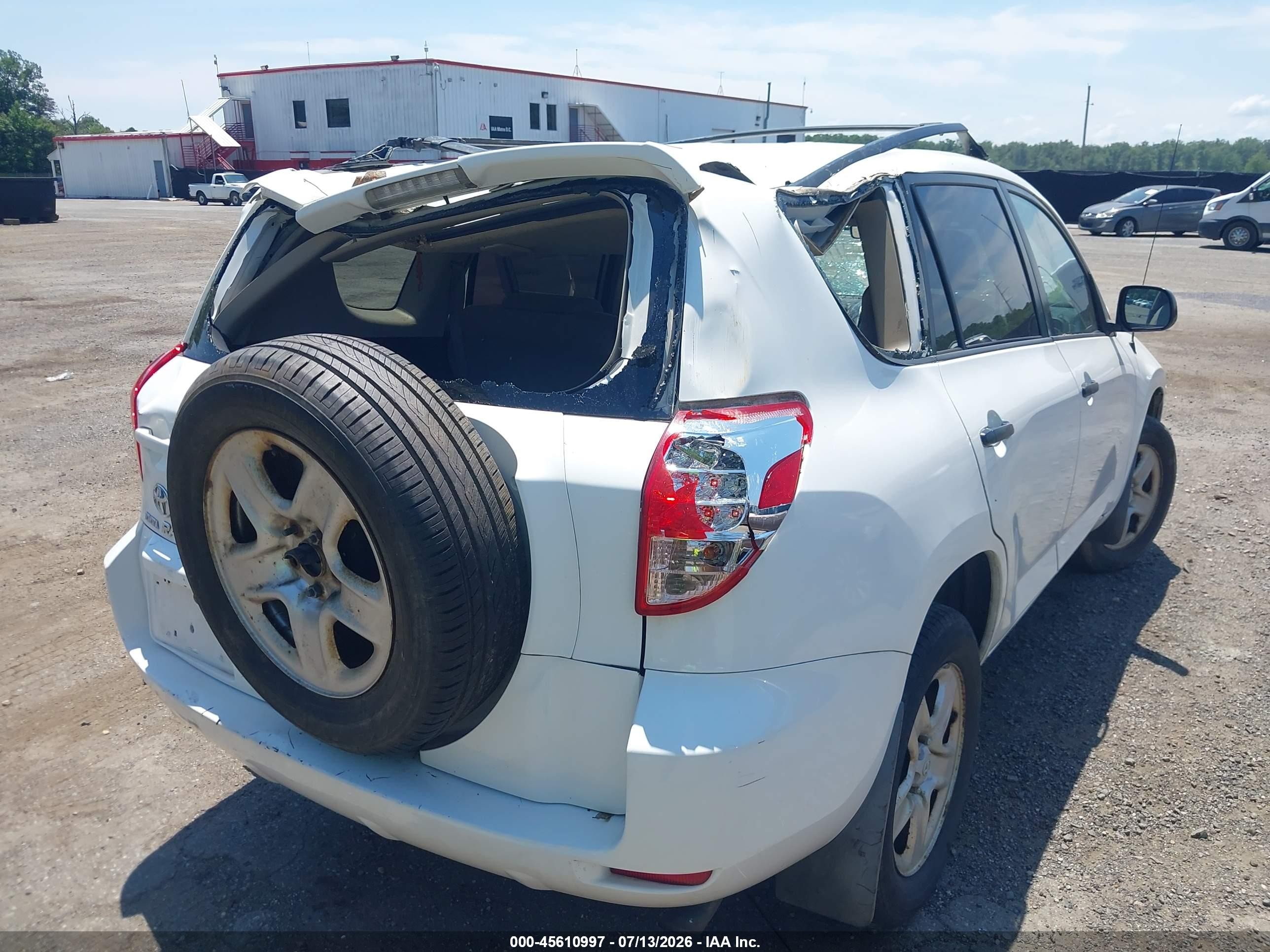 2007 Toyota Rav4 White vin: JTMZD33V075058014