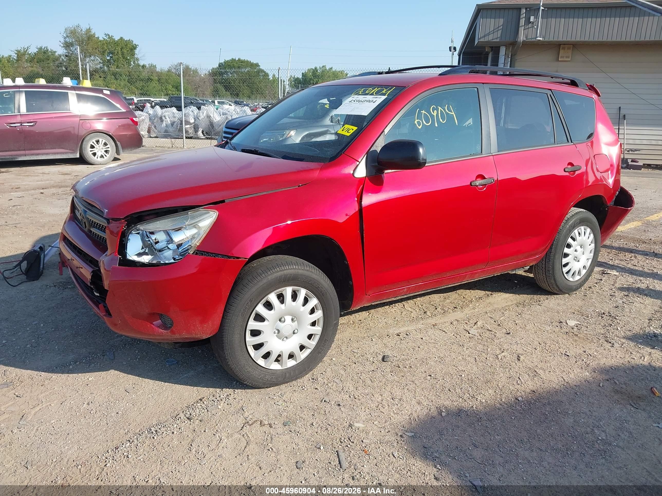 2008 Toyota Rav4   Red vin: JTMZD33V085100537