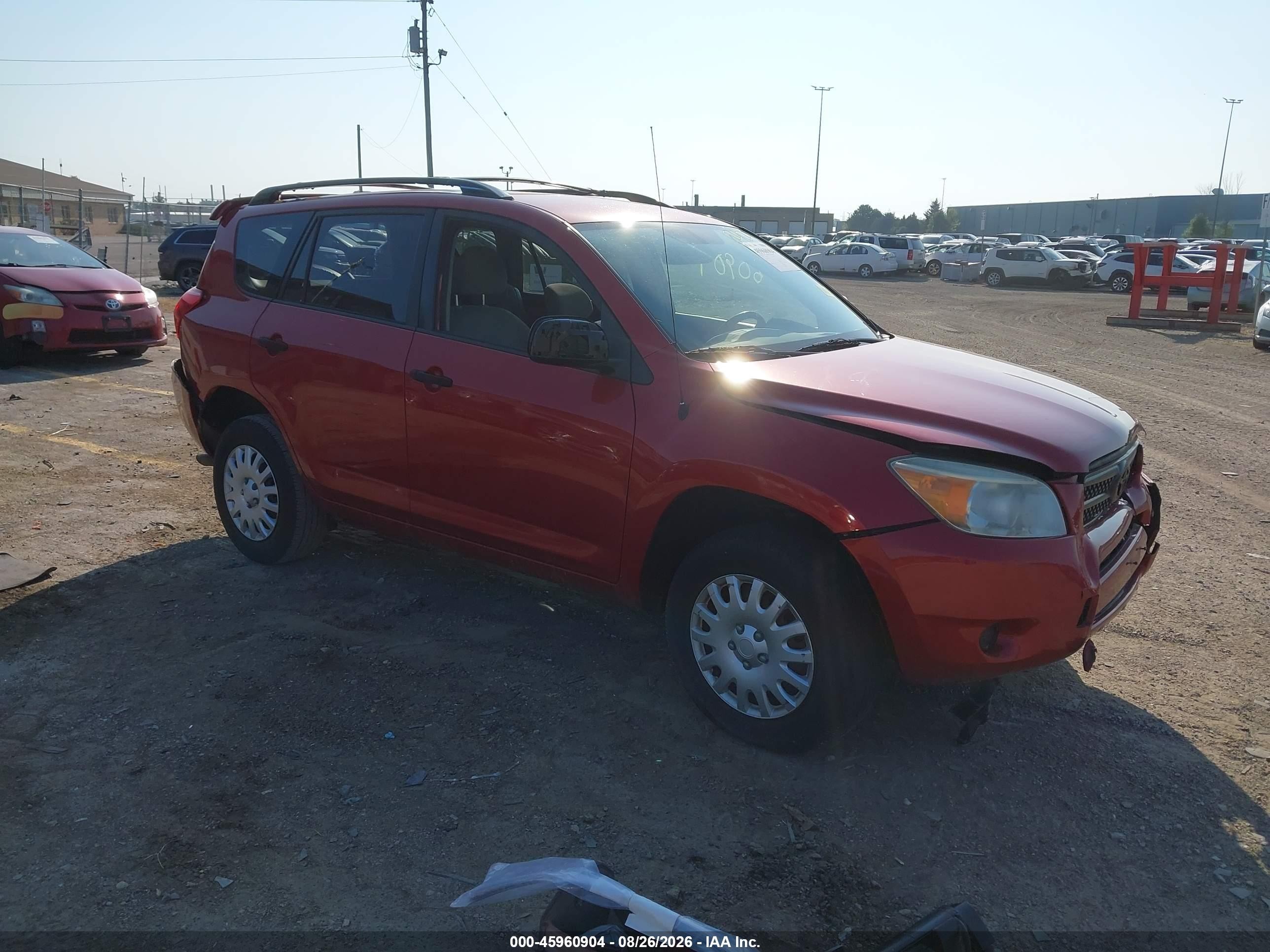 2008 Toyota Rav4   Red vin: JTMZD33V085100537