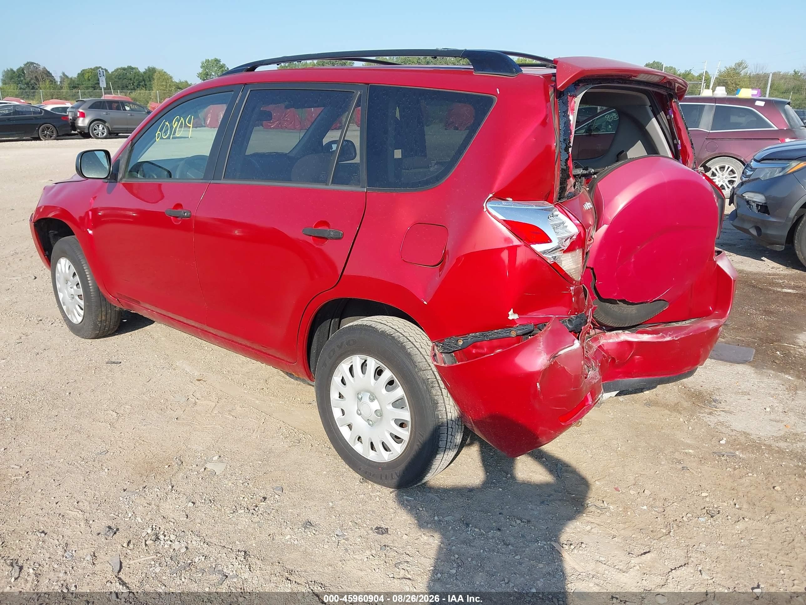 2008 Toyota Rav4   Red vin: JTMZD33V085100537