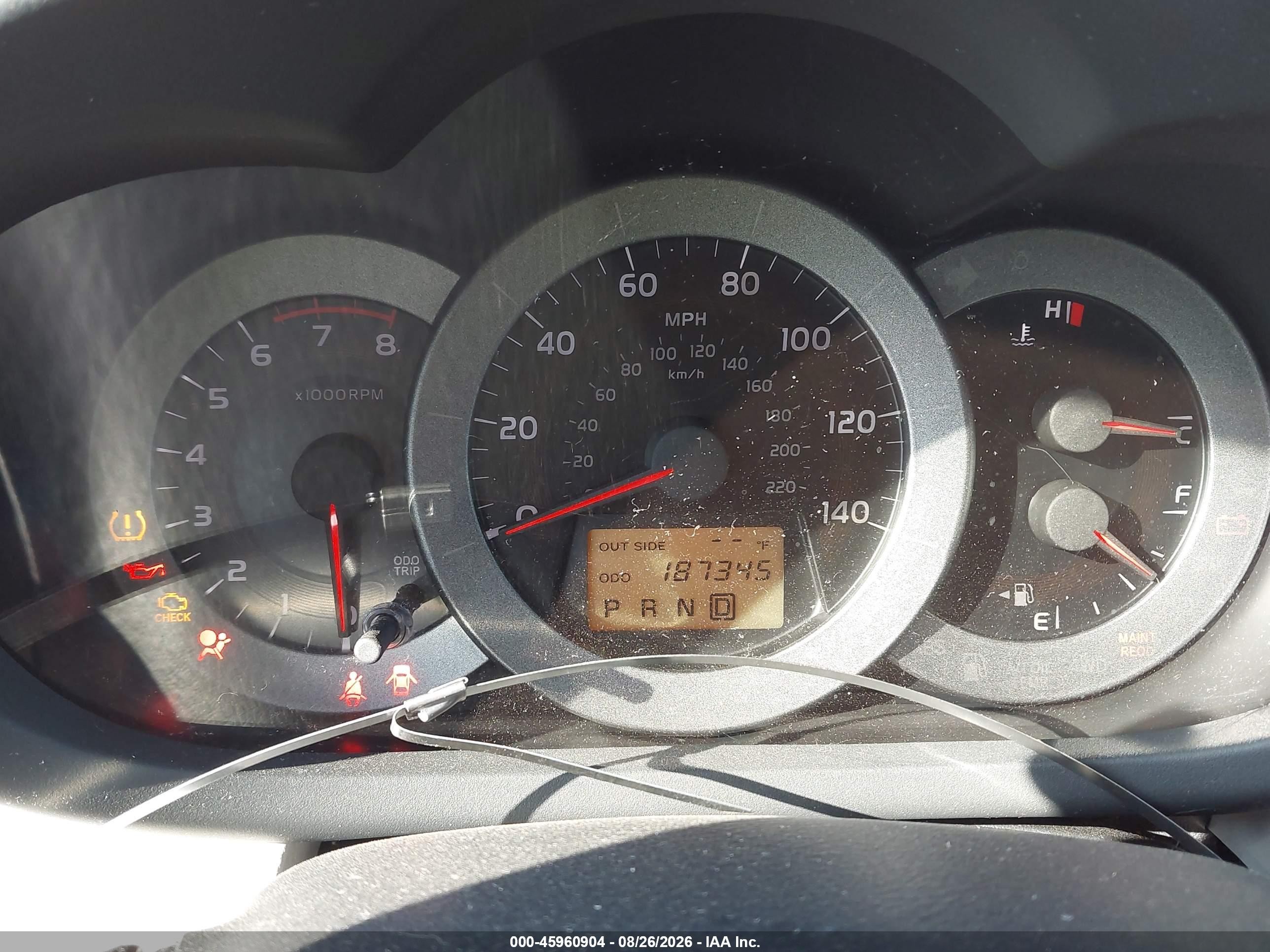 2008 Toyota Rav4   Red vin: JTMZD33V085100537