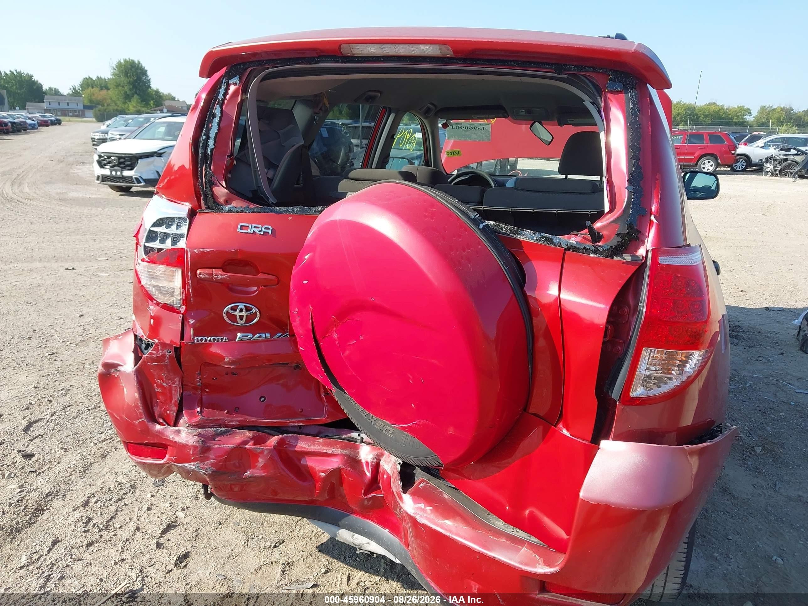 2008 Toyota Rav4   Red vin: JTMZD33V085100537