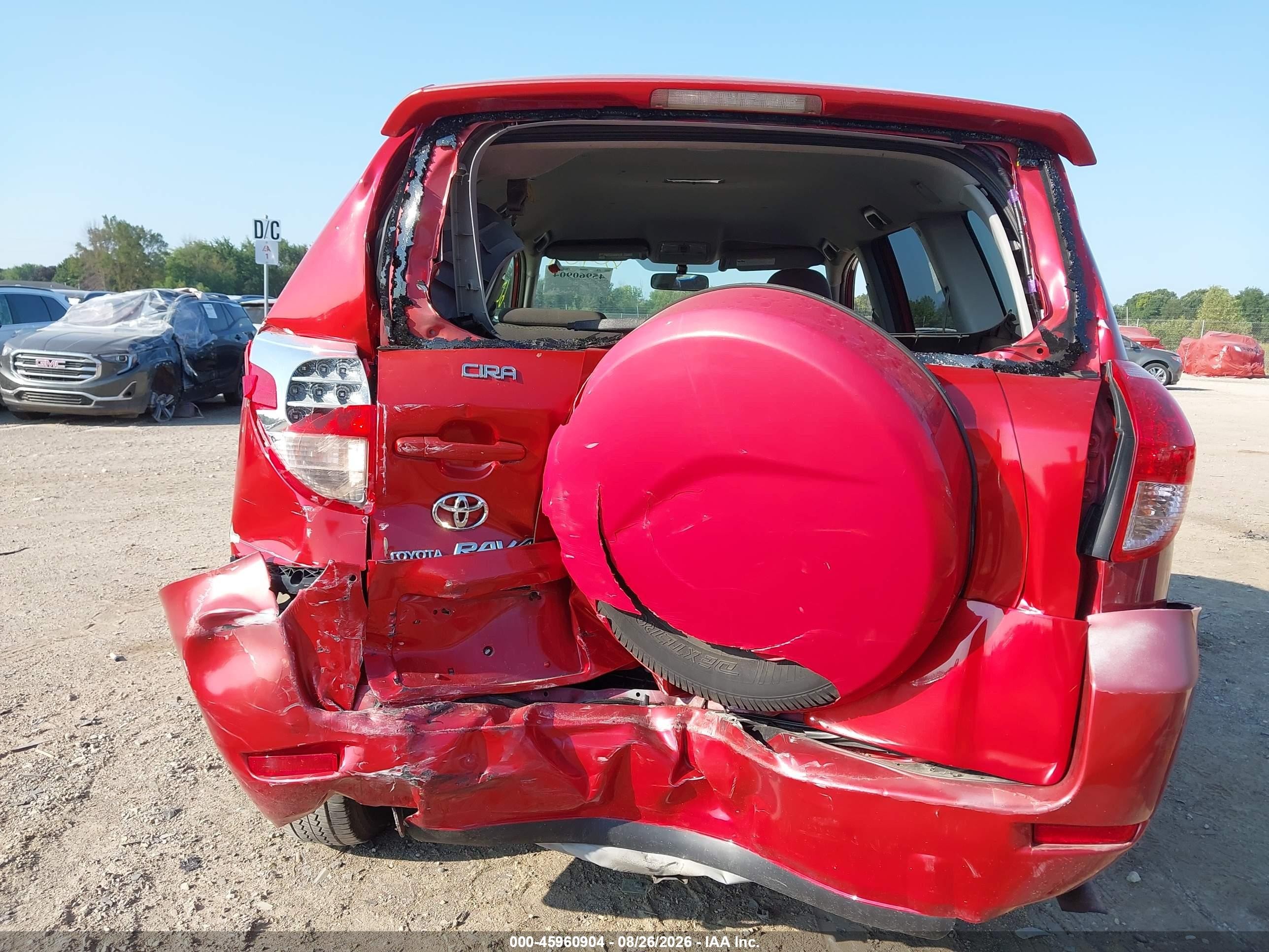 2008 Toyota Rav4   Red vin: JTMZD33V085100537