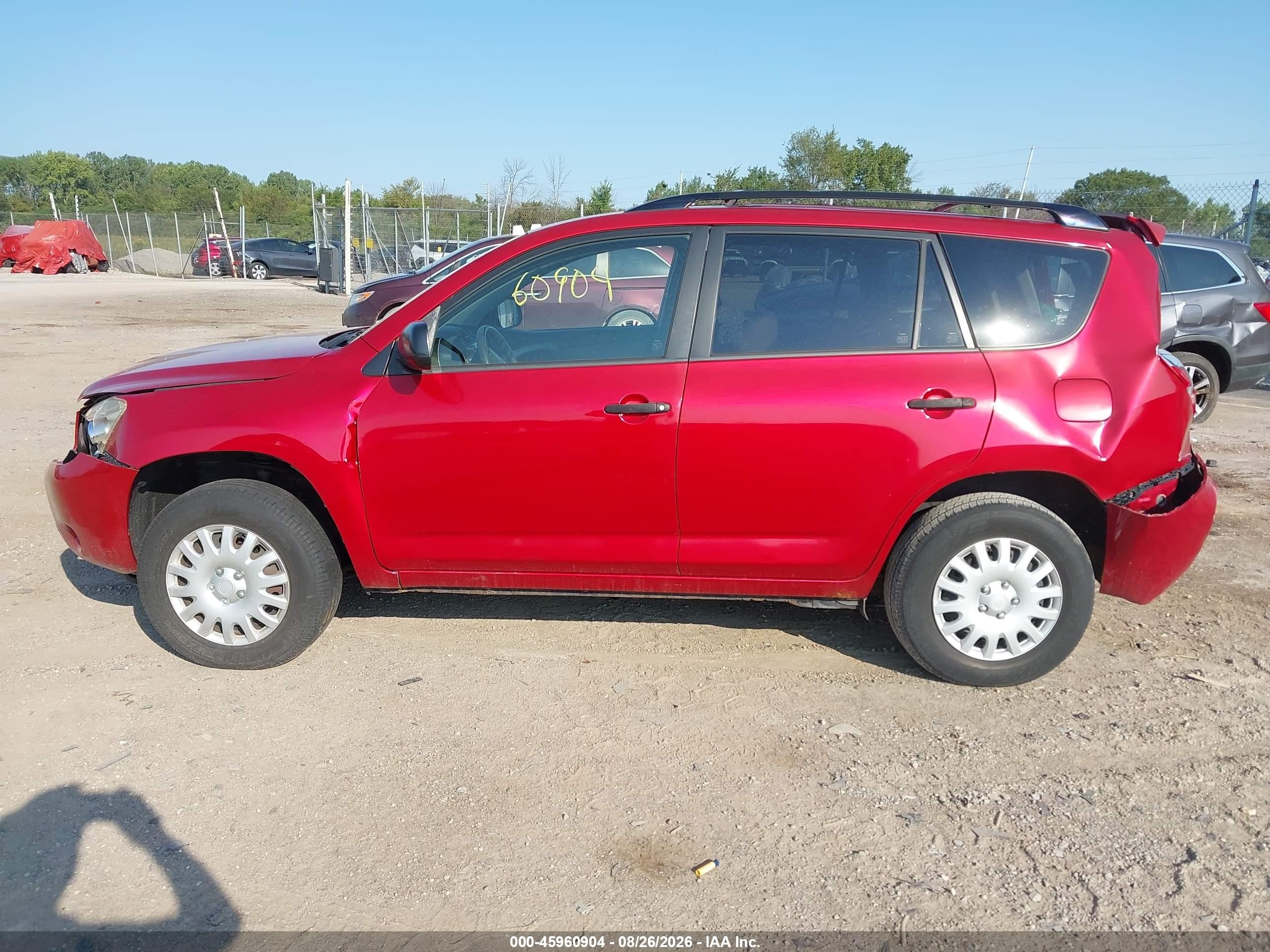 2008 Toyota Rav4   Red vin: JTMZD33V085100537